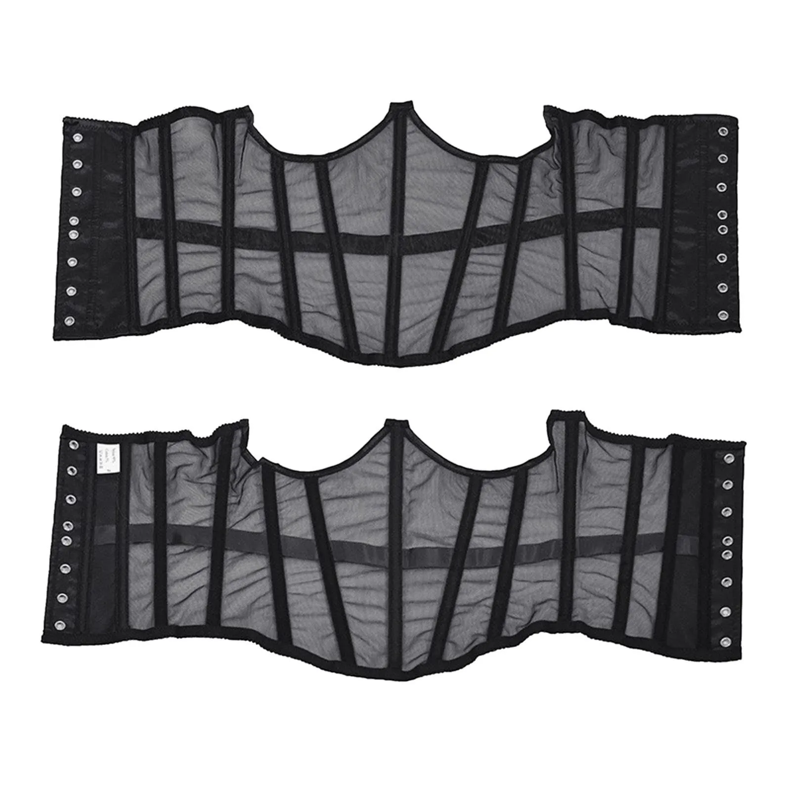 Corsetto Sexy da Donna, Corsetto Top Y2k, Bustier con Push Up, Corpetto da Club, Stile Gotico Vintage, Senza Cuciture, Mezza Pancia, Bustier per Seno Pieno, Sottoseno, Modellante in Pelle, XS - immagine 8