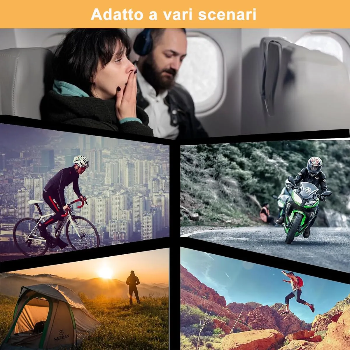 CUEMOON Cuscino da Viaggio Riempibile per Collo, Cuscino Viaggio Riempibile Polivalente(Senza Riempitivo) per Gli Elementi Essenziali Viaggio 3-5 Giorni Senza Imbottitura - immagine 6