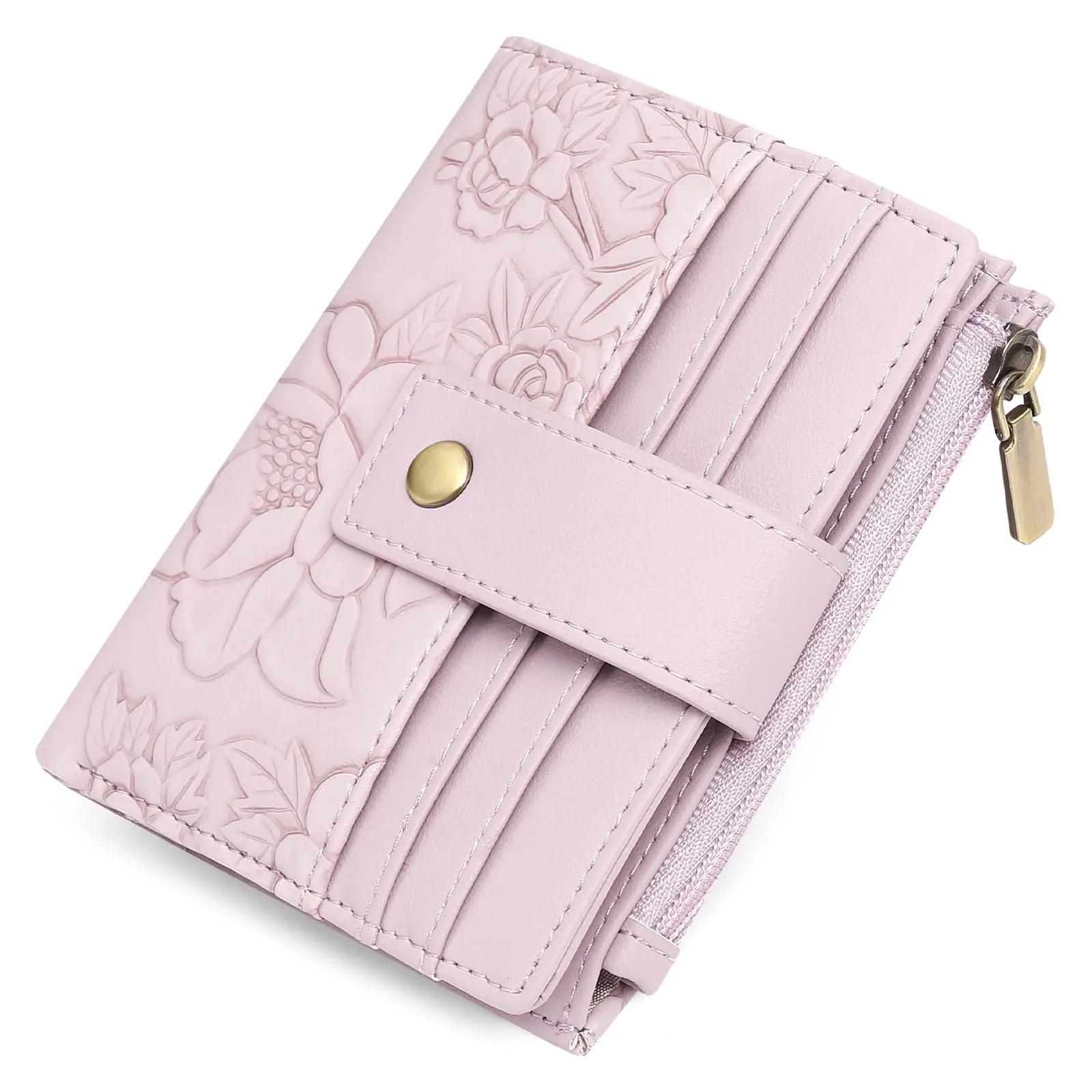 SENDEFN Portafoglio Donna Piccolo in Pelle Vegana, RFID Blocco Portamonete con Cerniera, Porta Carte di Credito Portafoglio Donna con Scomparti Per 12 Cartes - immagine 6