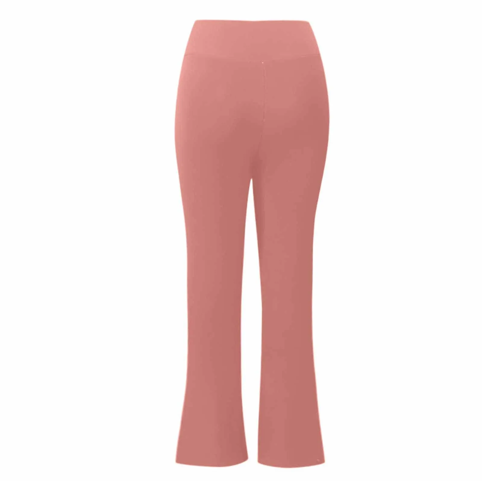 Gefomuofe Pantaloni a zampa da donna, in pile 70, termici, da yoga, caldi, elastici, per il tempo libero, spessi, in tinta unita, pantaloni da jogging comodi, Colore: rosa., XL - immagine 5