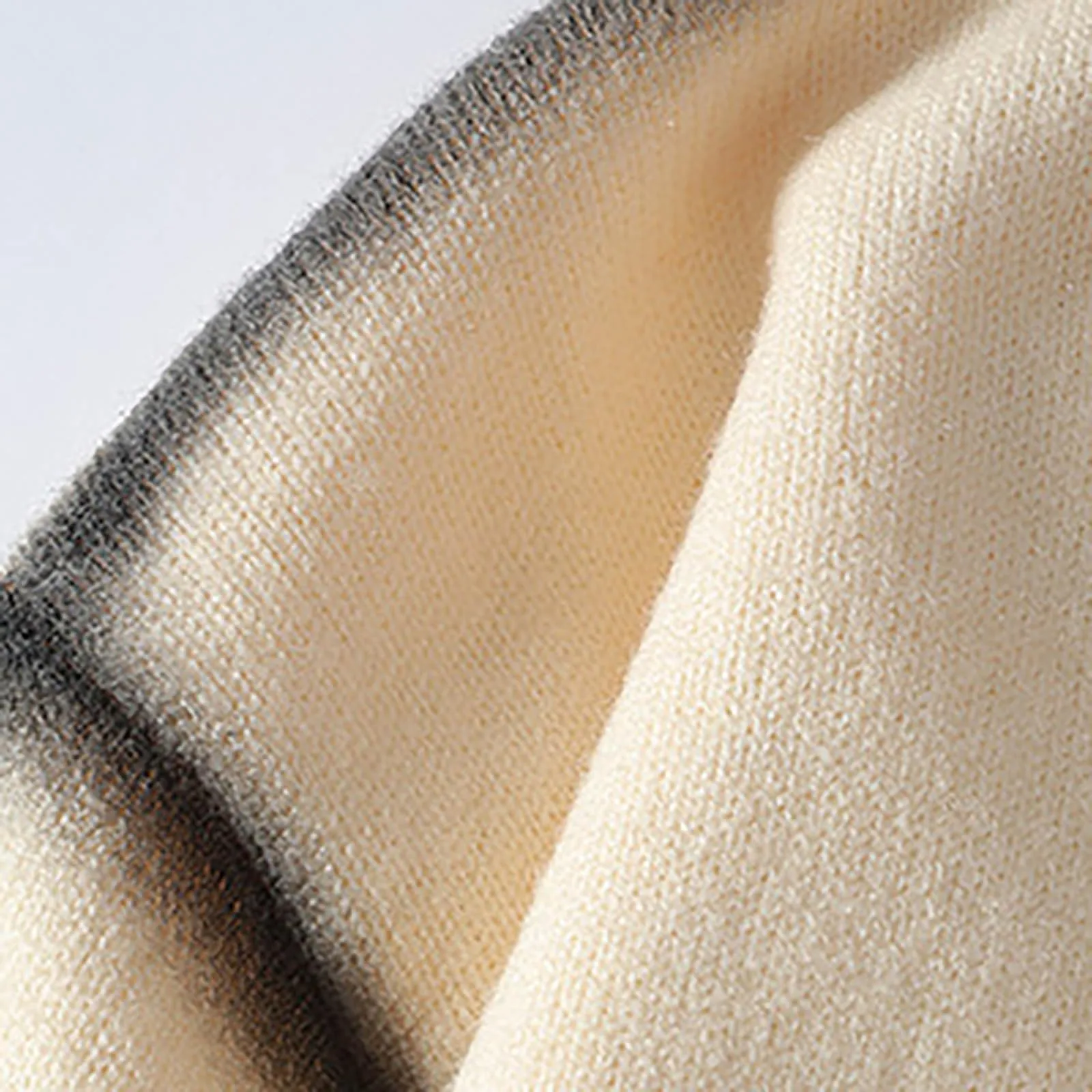 Mymyguoe Maglione norvegese da uomo in lana a righe fine merino, lavorato a maglia jacquard, motivo cavallo, slim fit, invernale, caldo maglione natalizio, Q6 beige, 3XL - immagine 7