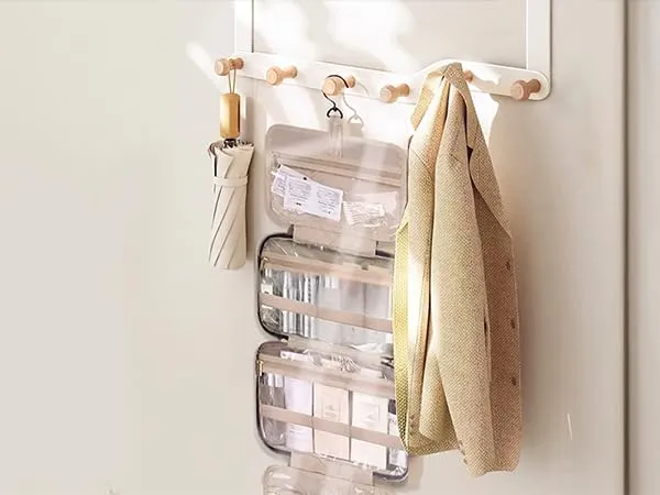 BAGSMART Trousse da toilette da viaggio, da appendere, da donna - immagine 7