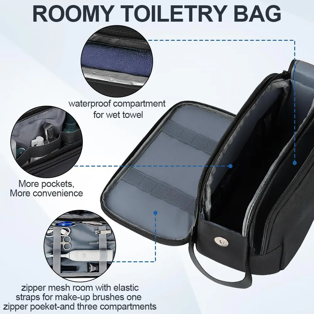 HOTUT Beauty Case da Viaggio, Borsa da Toilette per Uomo e Donna Grande - immagine 3