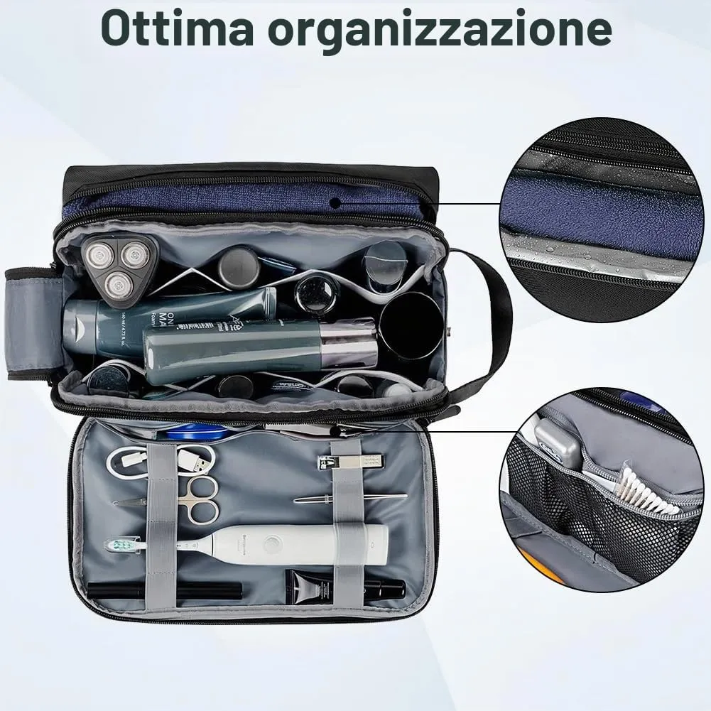 HOTUT Beauty Case da Viaggio, Borsa da Toilette per Uomo e Donna Grande - immagine 5