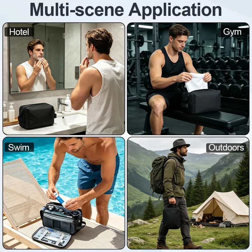 HOTUT Beauty Case da Viaggio, Borsa da Toilette per Uomo e Donna Grande - immagine 8