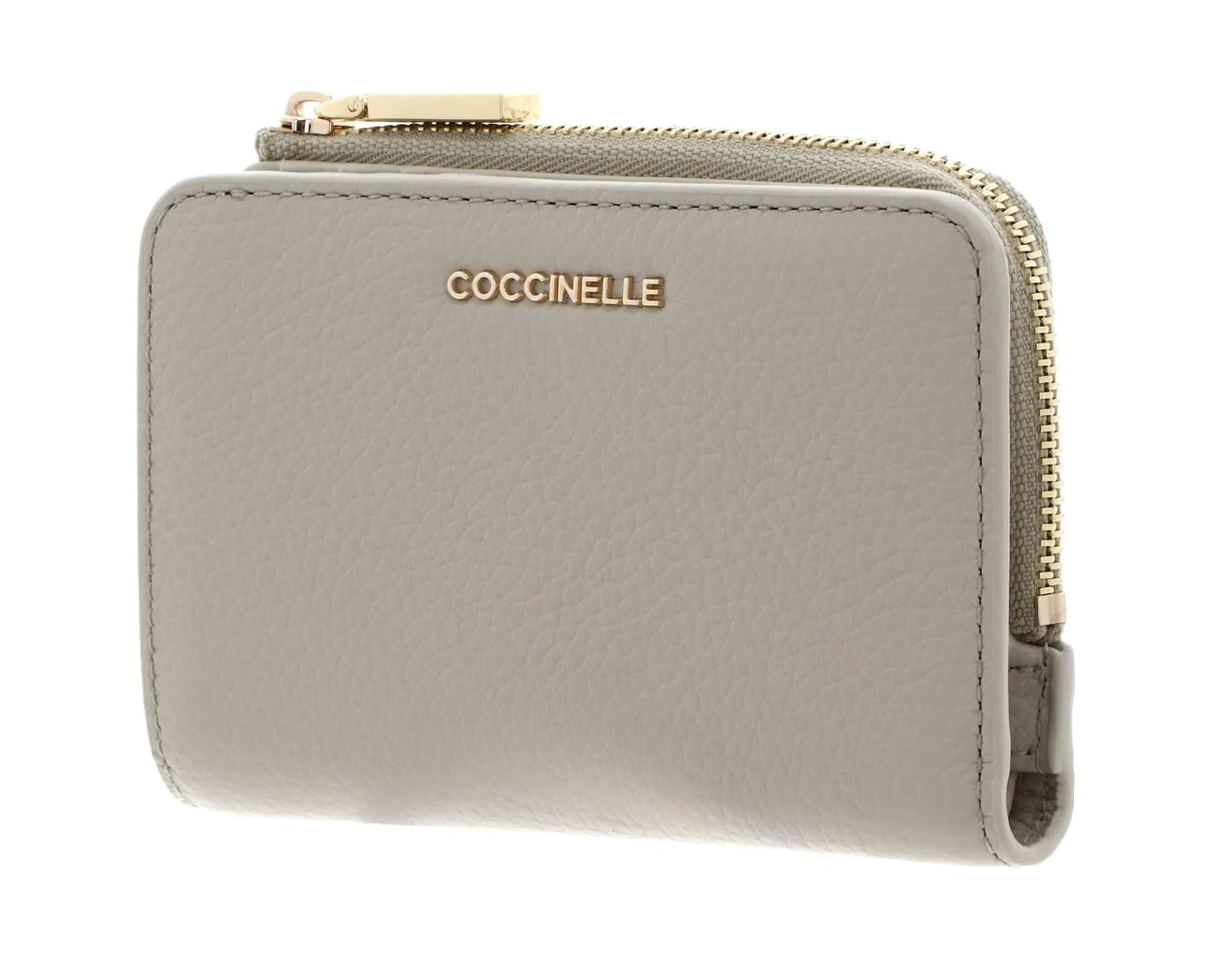 Coccinelle Pelle portafoglio Metallic Soft Wallet Eucalipto grigio-verde - immagine 1