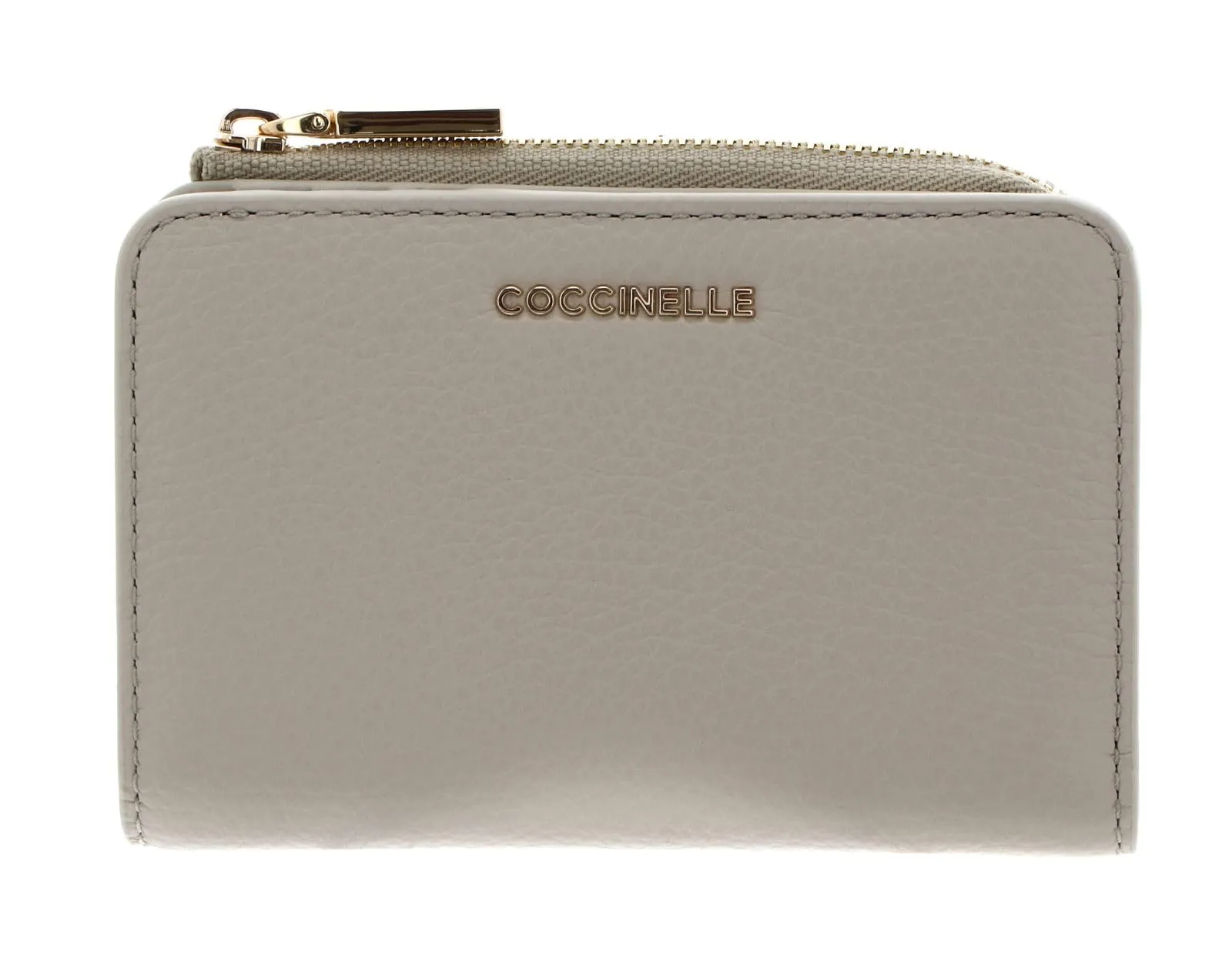 Coccinelle Pelle portafoglio Metallic Soft Wallet Eucalipto grigio-verde - immagine 3