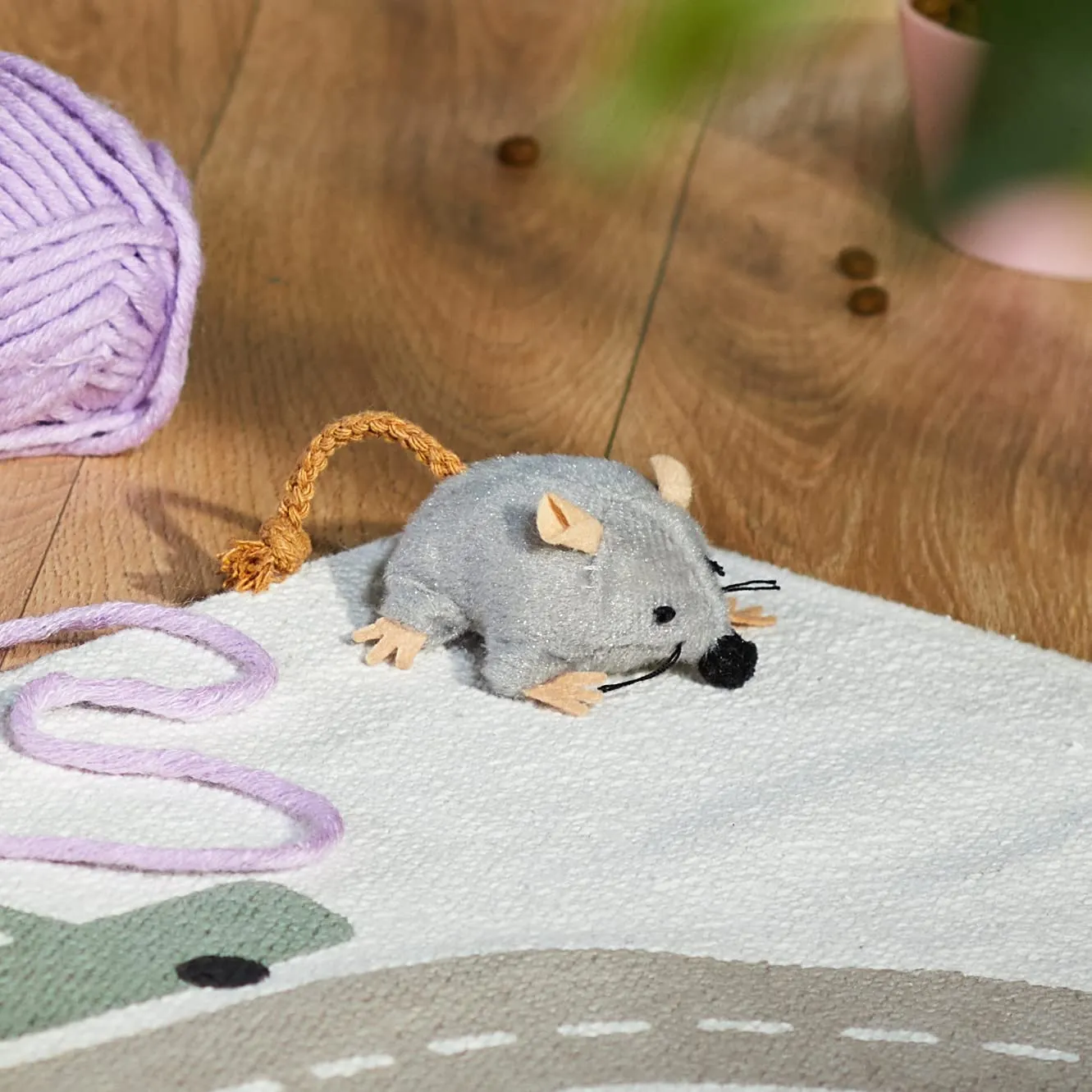 TRIXIE mouse in tessuto con toppe cagnolino di peluche, 19 cm - immagine 3