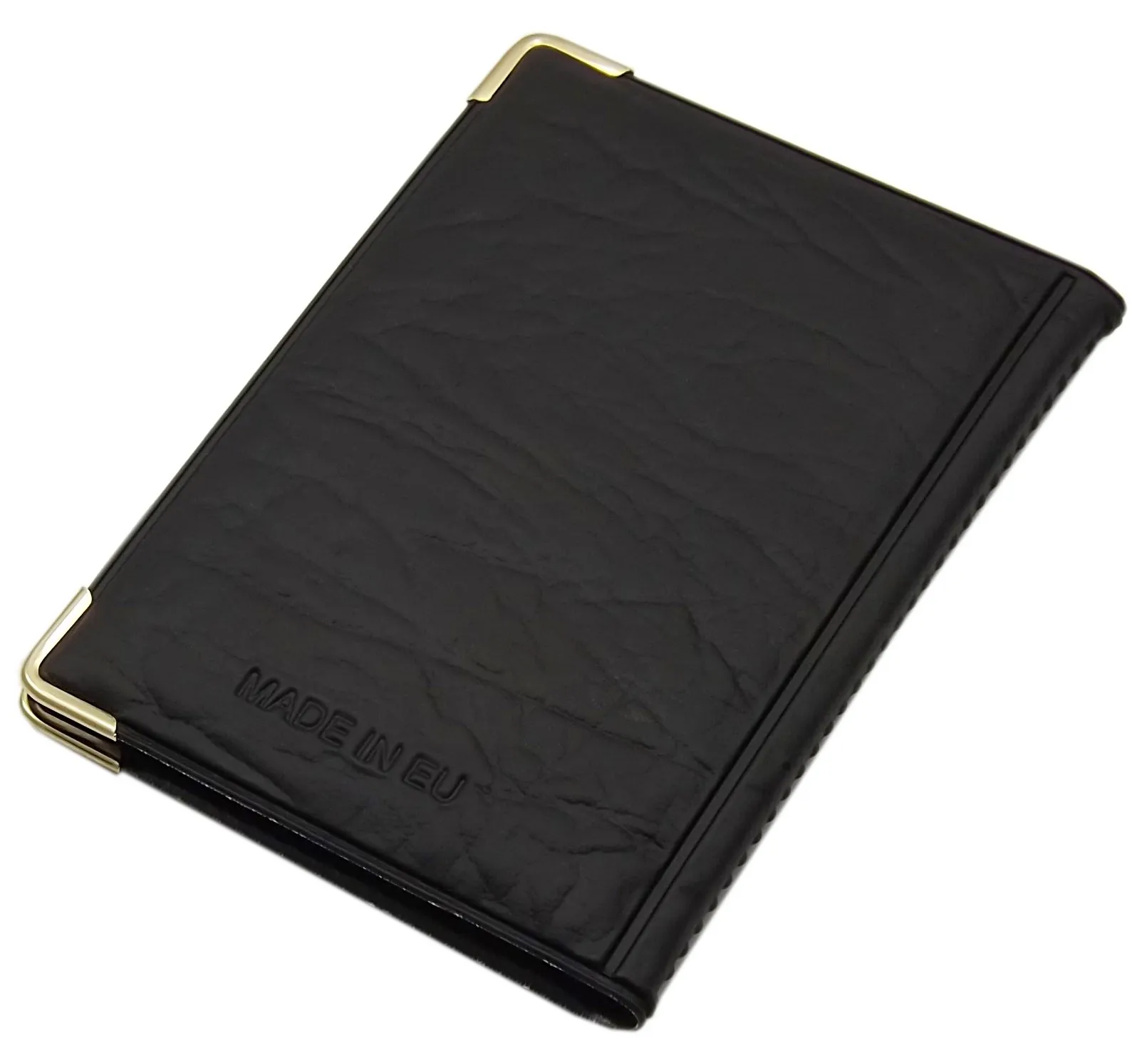 Porta carte di credito con 12 scomparti MJ-Design-Germany Made in UE in diversi colori e designs (Design 4 / Nero) - immagine 2