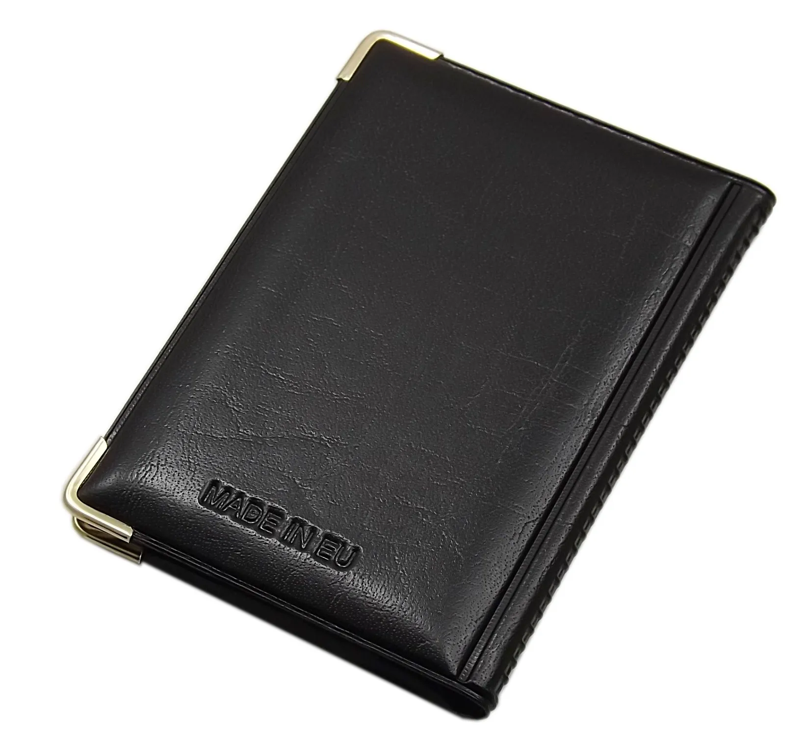 Porta carte di credito con 12 scomparti MJ-Design-Germany Made in UE in diversi colori e designs (Design 1 / Nero) - immagine 2