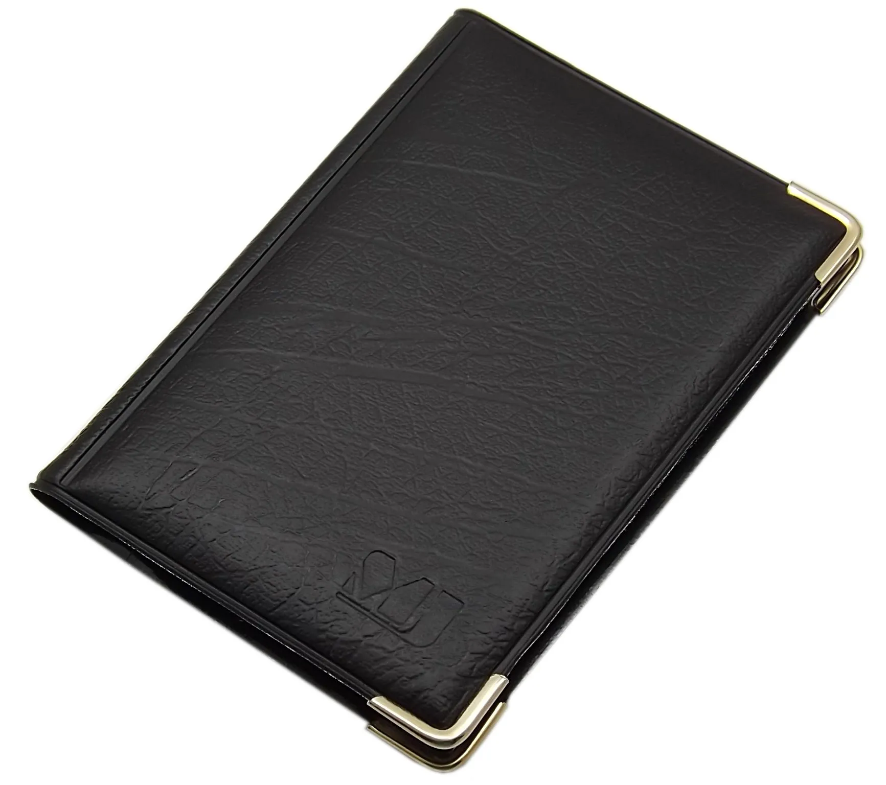 Porta carte di credito con 12 scomparti MJ-Design-Germany Made in UE in diversi colori e designs (Design 3 / Nero) - immagine 1