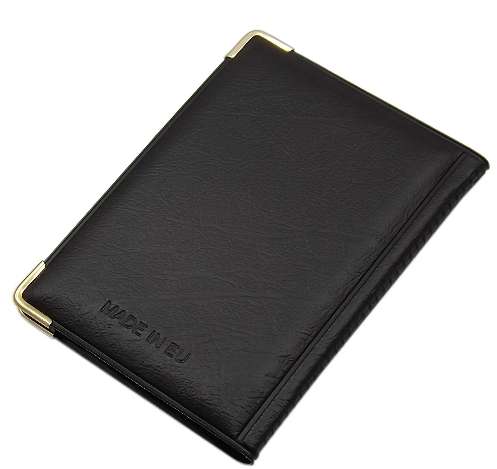 Porta carte di credito con 12 scomparti MJ-Design-Germany Made in UE in diversi colori e designs (Design 3 / Nero) - immagine 2