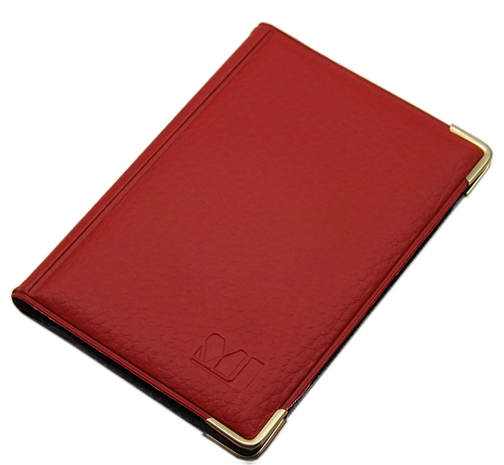 Porta carte di credito con 12 scomparti MJ-Design-Germany Made in UE in diversi colori e designs (Design 2 / Rosso) - immagine 1