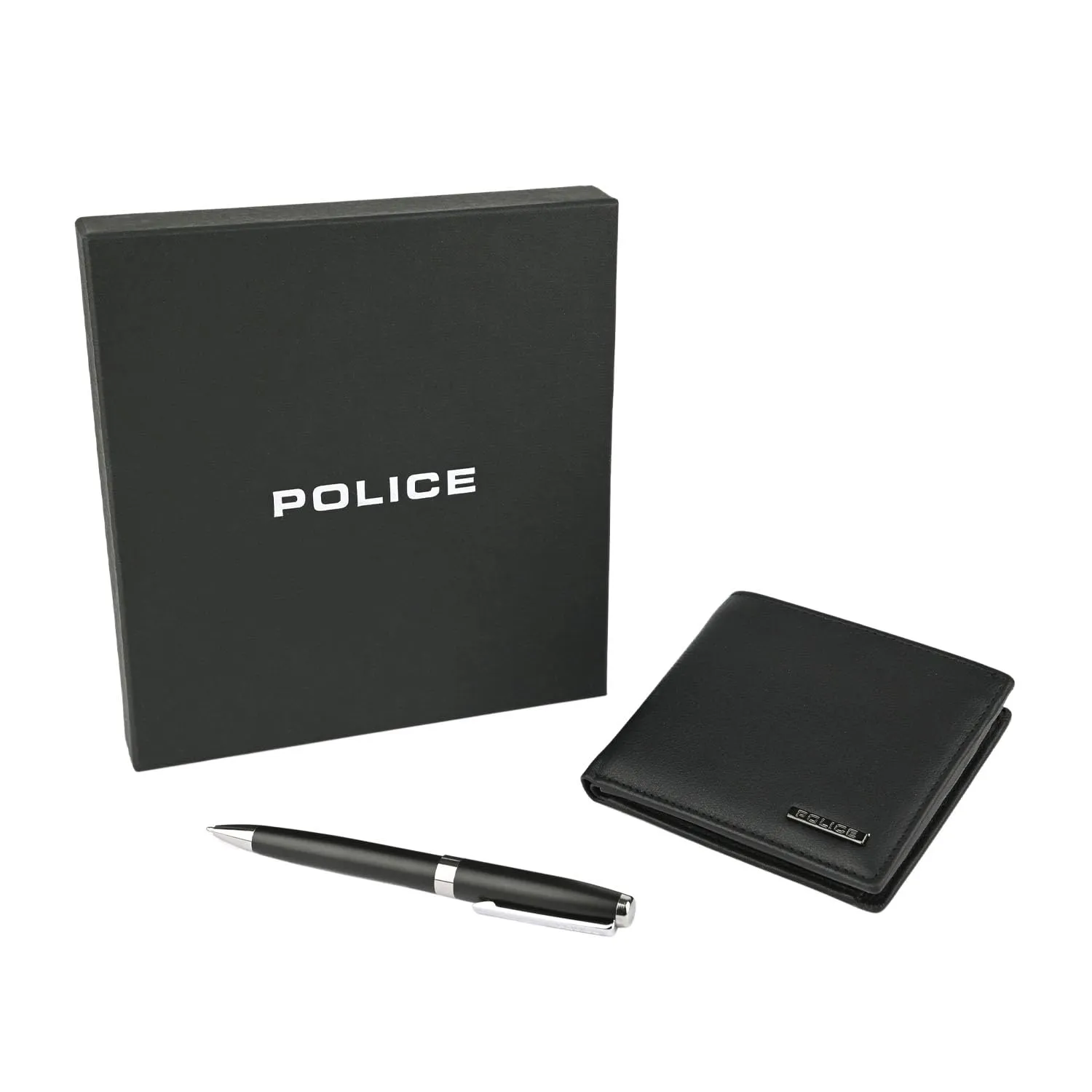Police Cofanetto Regalo Uomo - Portafoglio Vera Pelle Nero e Penna a Sfera Elegante - immagine 3