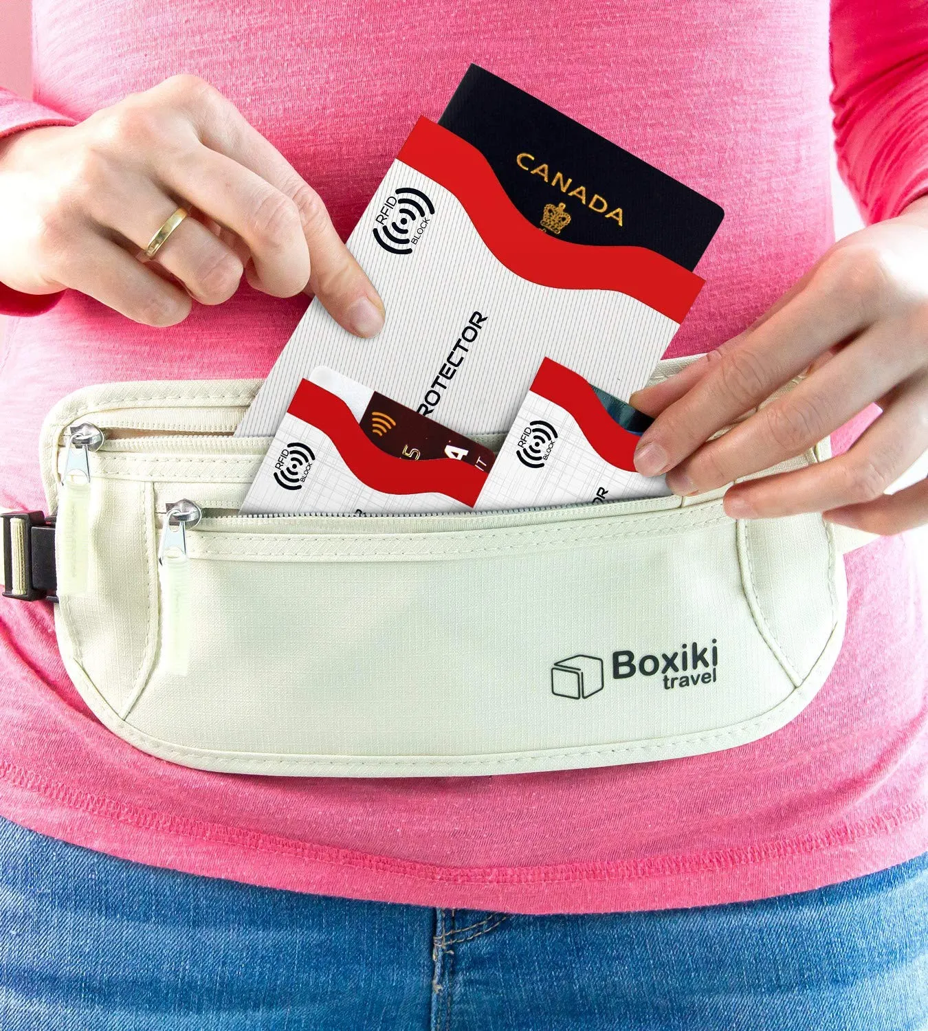 Boxiki Travel Proteggi Carte di Credito Contactless RFID Set 12 Pezzi - Porta Bancomat Schermato con Blocco Elettromagnetico, Custodie Sottili in Alluminio Resistenti ad Acqua e Strappi (Bianco) - immagine 6