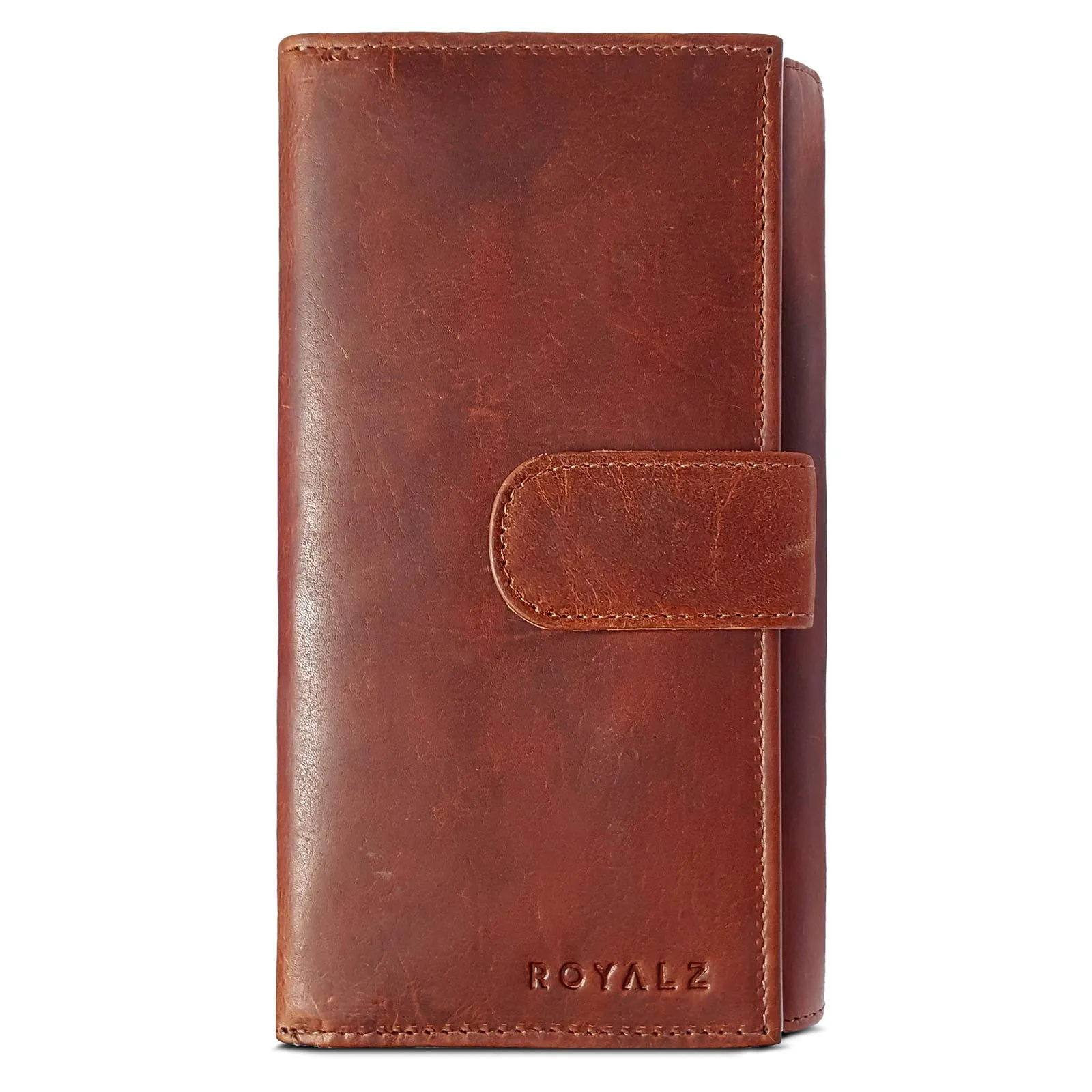 ROYALZ "Orelia Portafoglio vera Pelle Donna Grande Portamoneta Capiente Porta Carte Credito 18 Scomparti Bloccaggio Protezione RFID Etui Lungo - immagine 2