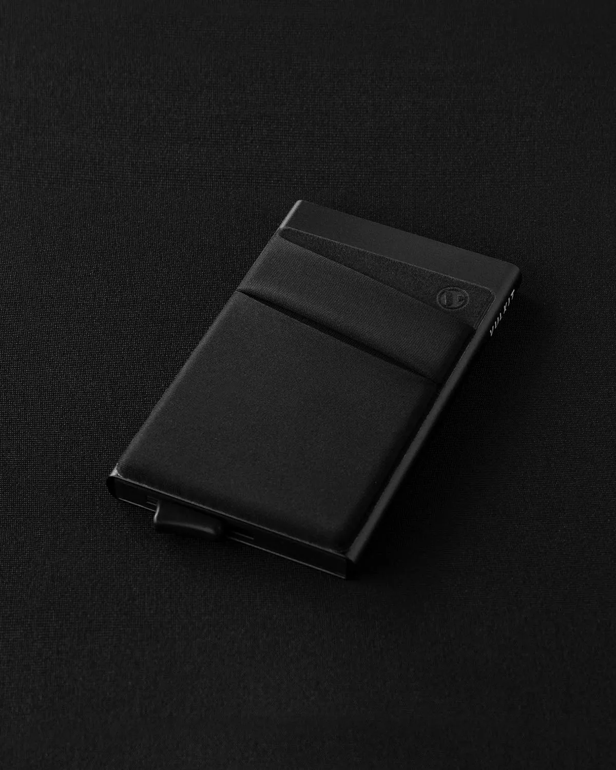 VULKIT Porta Carte di Credito Uomo o Donna Schermato RFID Pop-Up Portafoglio Uomo Slim Porta Tessere Metallo Rigido con Tasca Elastica, Nero - immagine 5