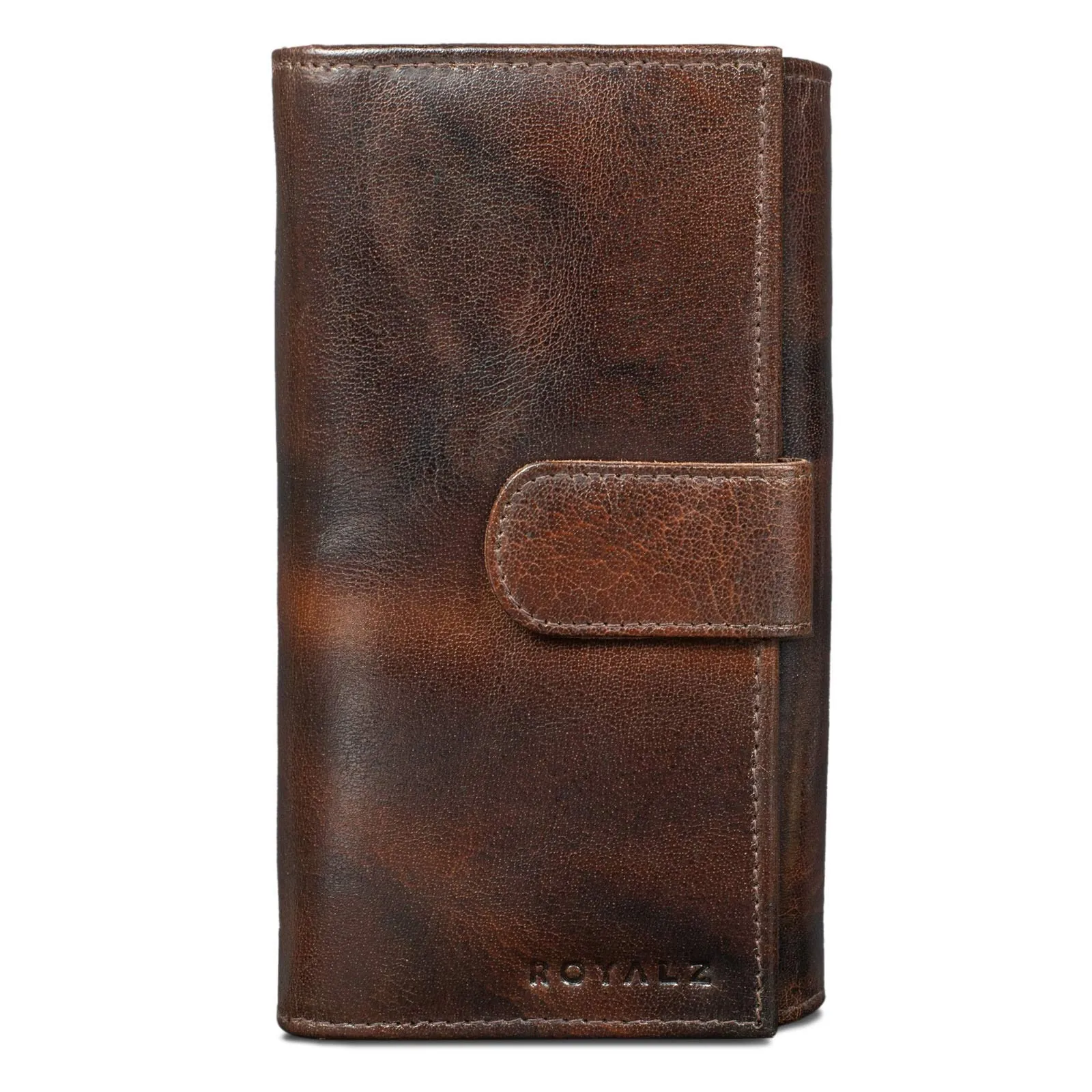 ROYALZ "Orelia Portafoglio vera Pelle Donna Grande Portamoneta Capiente Porta Carte Credito 18 Scomparti Bloccaggio Protezione RFID Etui Lungo - immagine 2