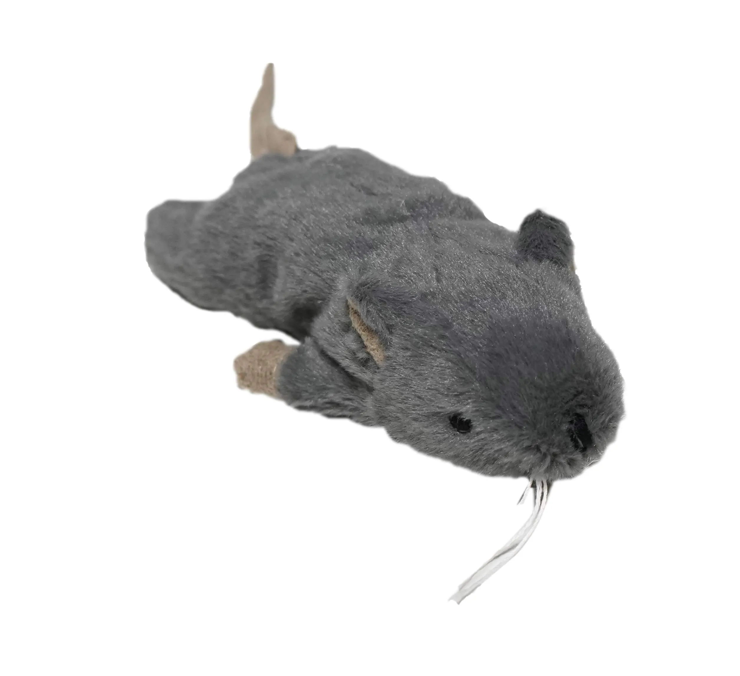 TYROL - Peluche gatto a forma di topo gigante - Giochi per gatto a base di carta crespa ed erba gatta - Aiuta lo sviluppo fisico e mentale del gatto - Dimensione 20 cm - 1 unità - immagine 2