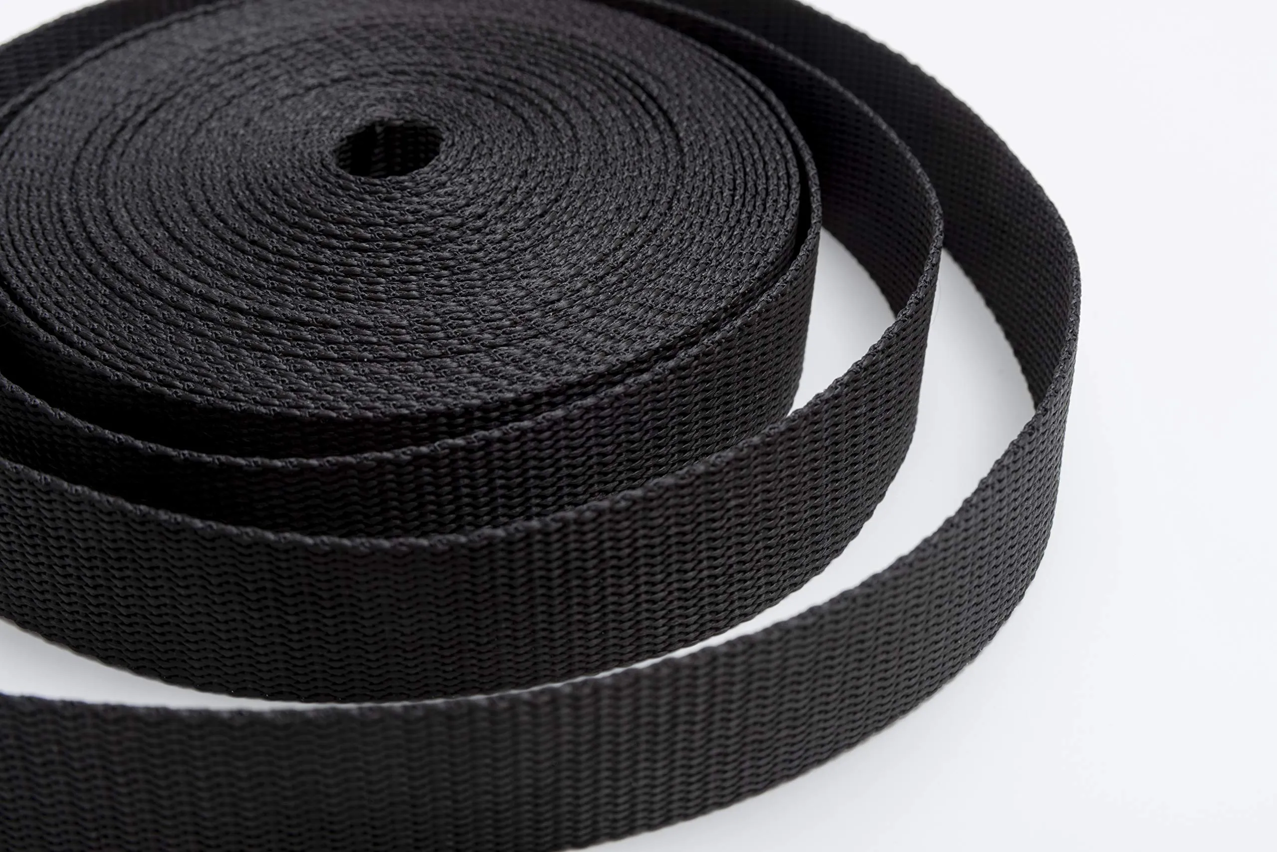 IPEA Cinghia Rigida in Nylon per Zaino e Borse – 10 Metri di Lunghezza – Corda Cinturino Multiuso per Cucito, Sport, Bagagli, Fai da Te – Misure 20/25 / 30/40 mm – Nero – 2,5 CM - immagine 6