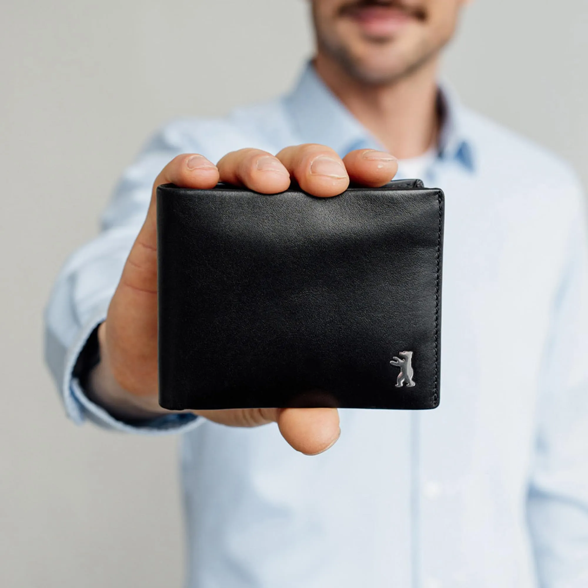 Berliner Bags Portafoglio Uomo con Portamonete e Porta Carte in Pelle RFID - immagine 2