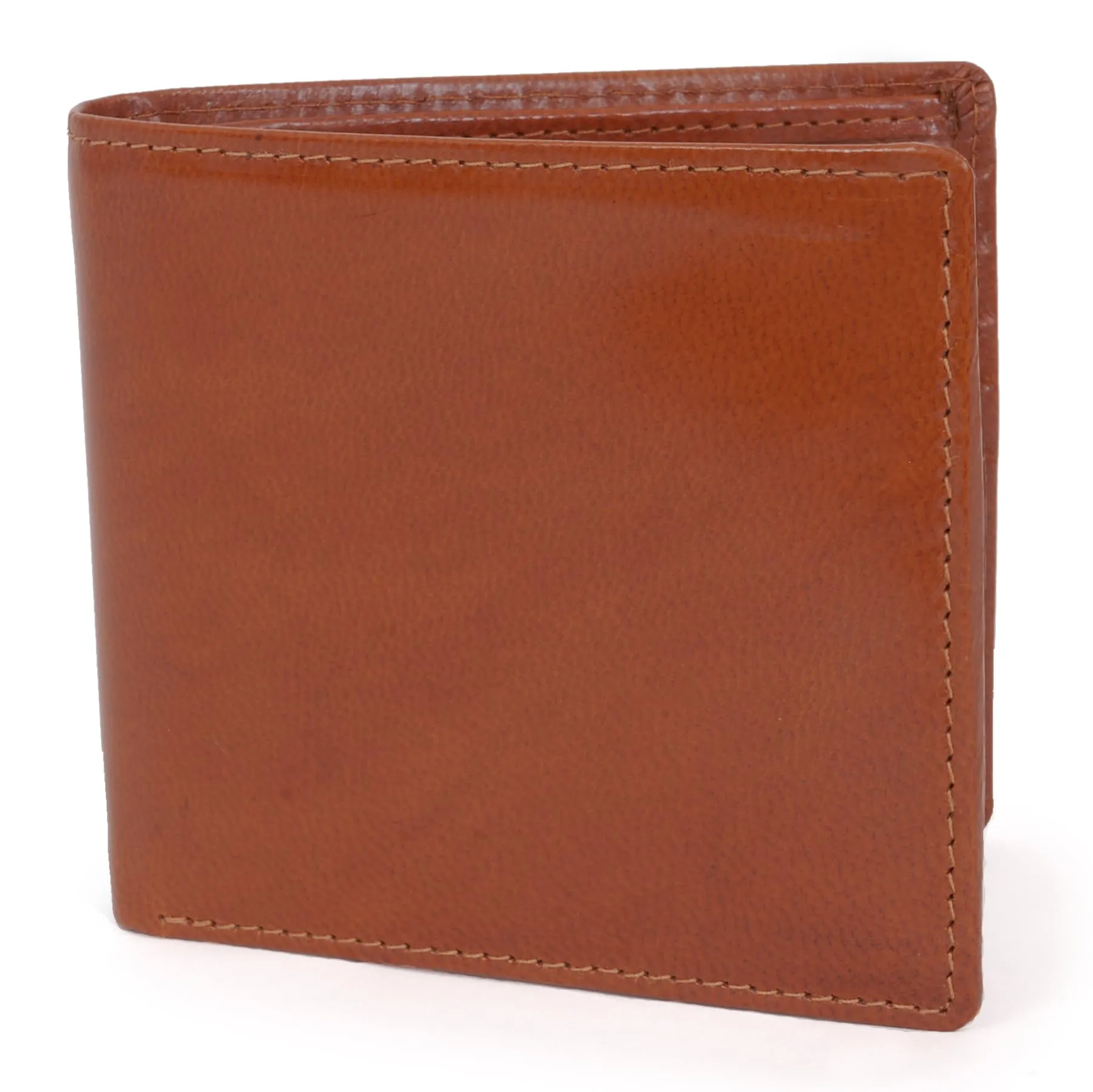 Bucklestone - Portafoglio Uomo Piccolo Slim in Pelle - Porta Carte di Credito a Due Pieghe - Protezione RFID - Scatola Regalo - Oxford Marrone Chiaro - immagine 1