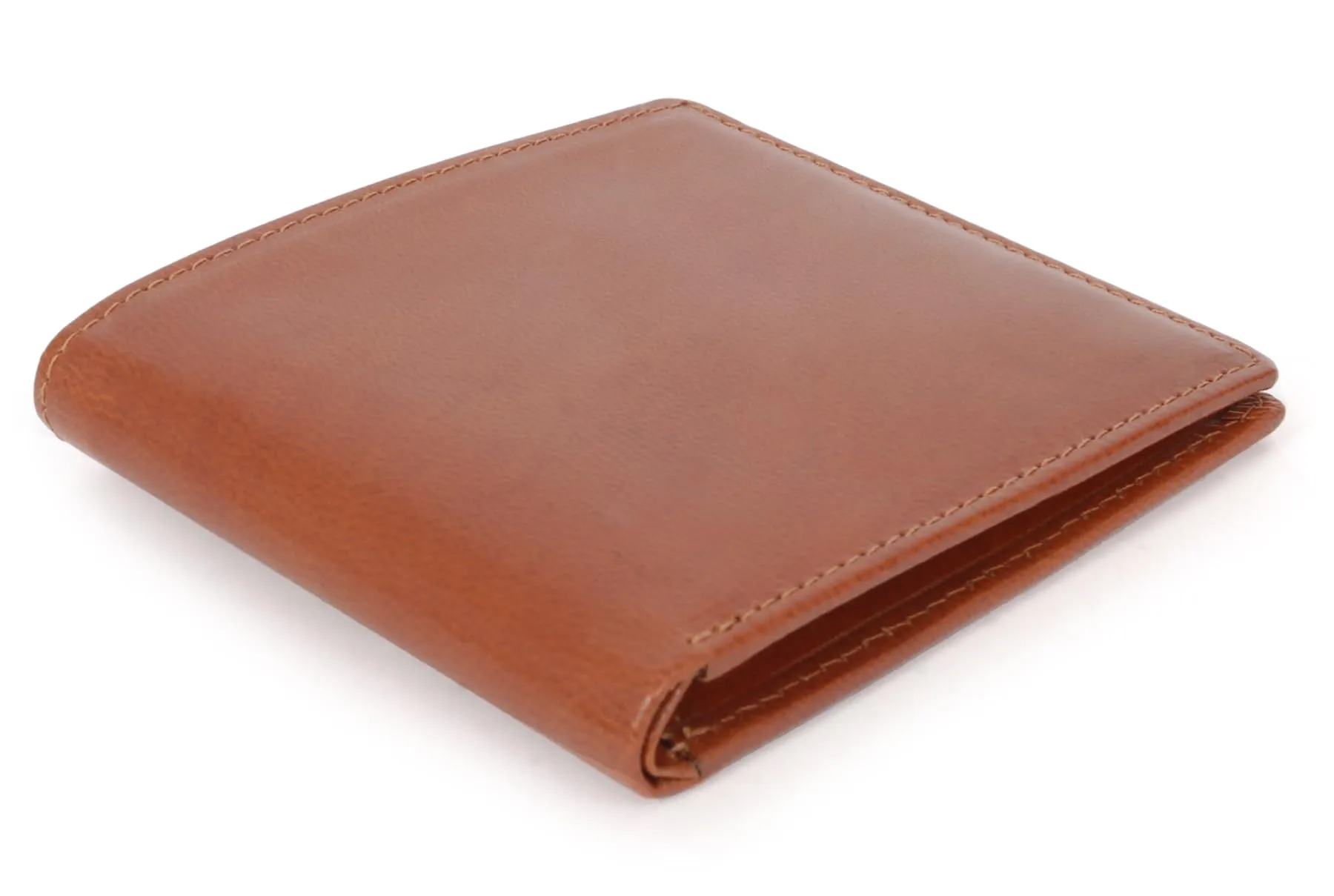 Bucklestone - Portafoglio Uomo Piccolo Slim in Pelle - Porta Carte di Credito a Due Pieghe - Protezione RFID - Scatola Regalo - Oxford Marrone Chiaro - immagine 4