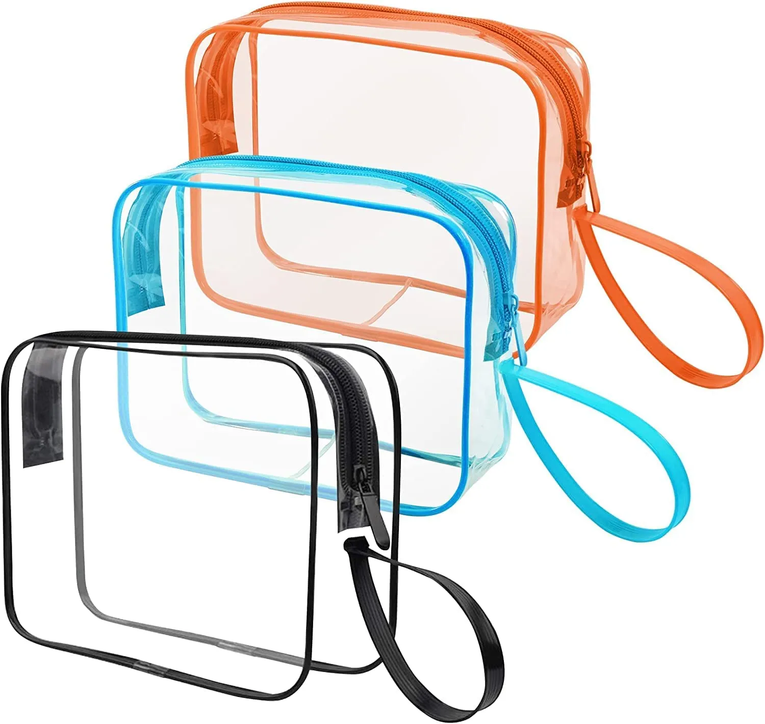 CGBE Borsa Cosmetici da Viaggio Impermeabile Trasparente - 3 Pezzi Mix - immagine 1
