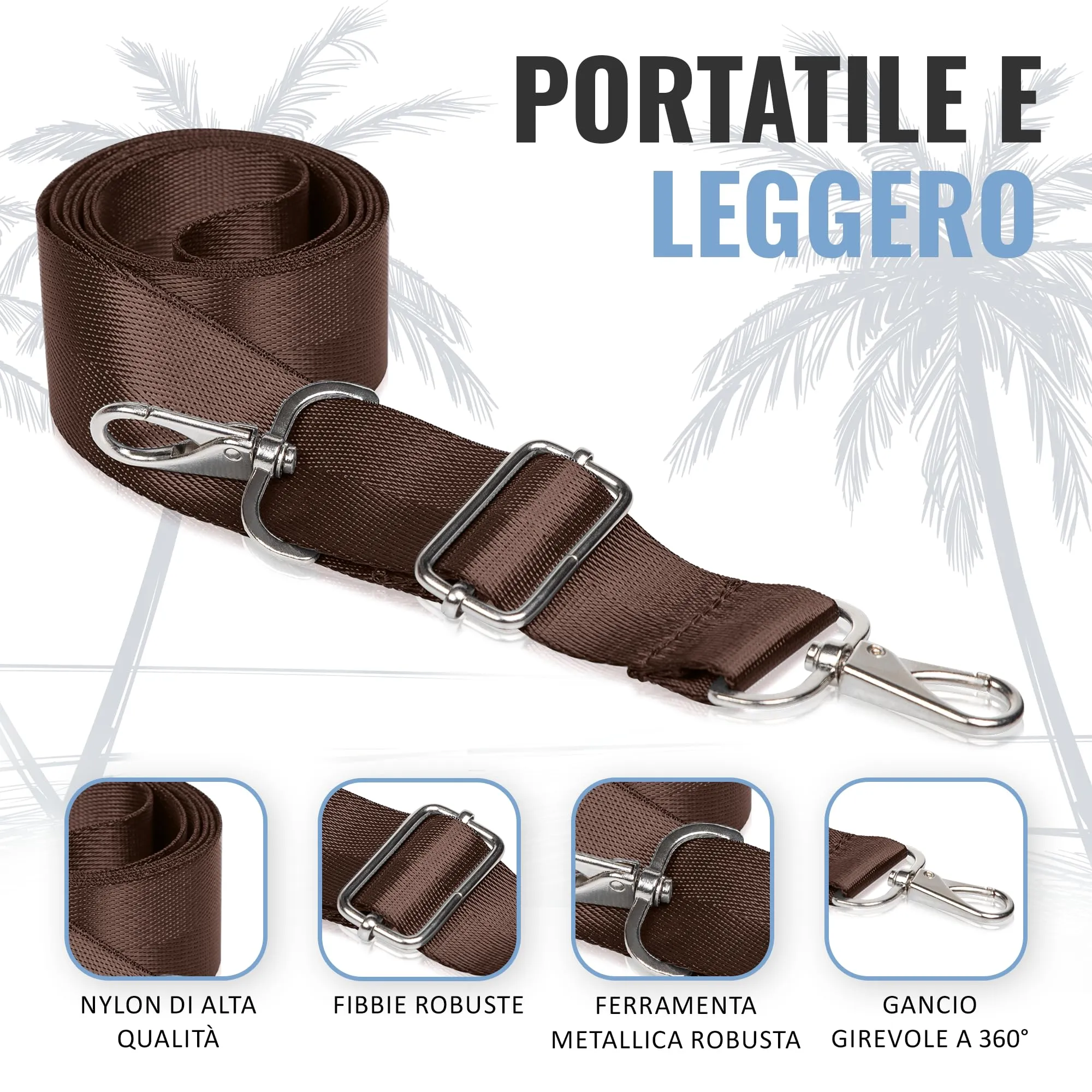 BOACAY Tracolla per Borsa, Cinghia di Ricambio Donna e Uomo, Tracolla Larga Intercambiabile, Universale e Regolabile, Cintura in Vari Colori - immagine 3