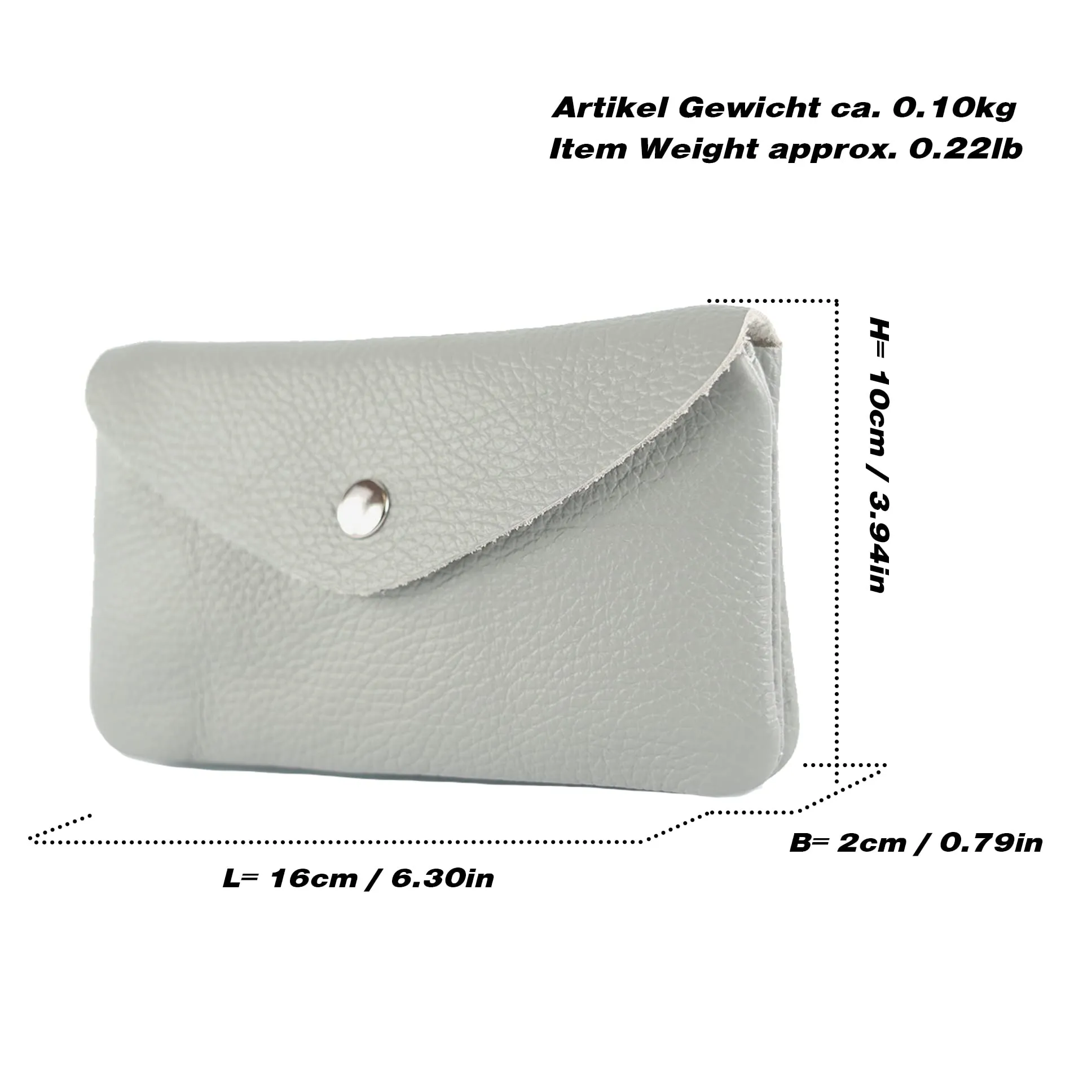 modamoda de - P11 - ital. Portafoglio in pelle da donna medio, M, Classico - immagine 4