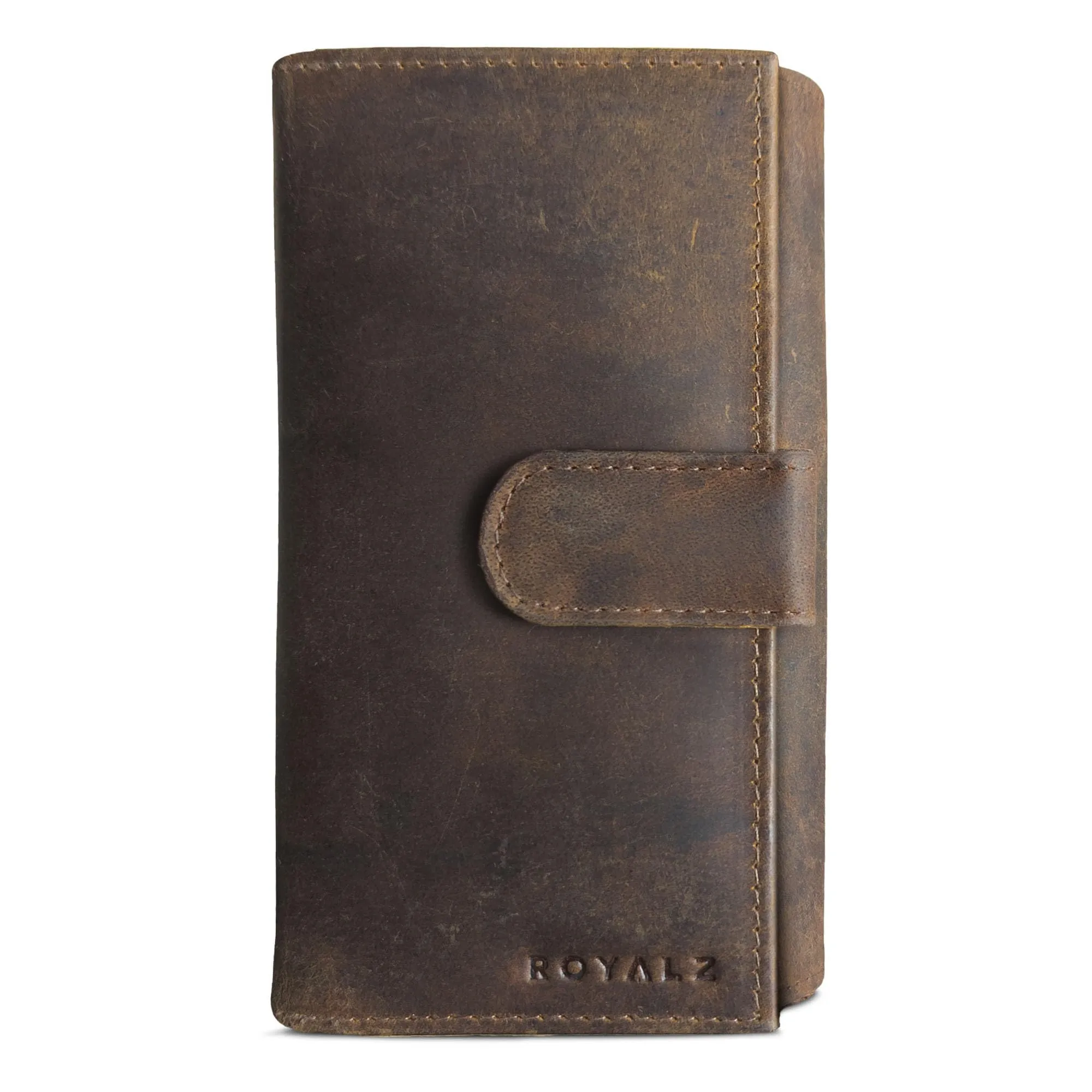ROYALZ "Orelia Portafoglio vera Pelle Donna Grande Portamoneta Capiente Porta Carte Credito 18 Scomparti Bloccaggio Protezione RFID Etui Lungo - immagine 3