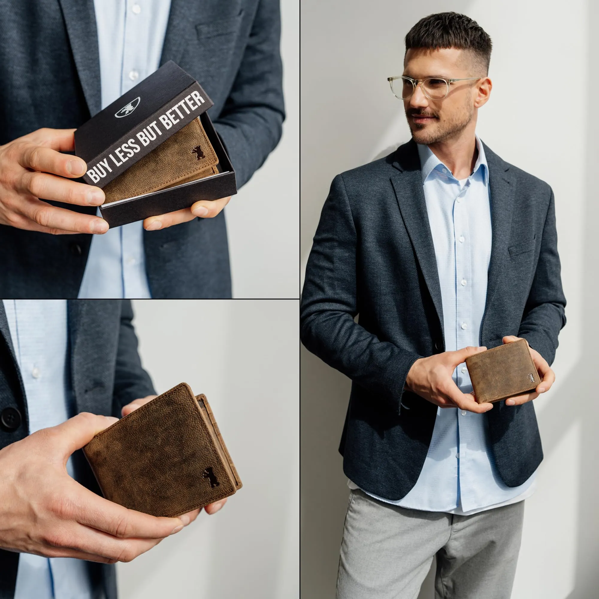 Berliner Bags Portafoglio Uomo con Portamonete e Porta Carte in Pelle RFID - immagine 5