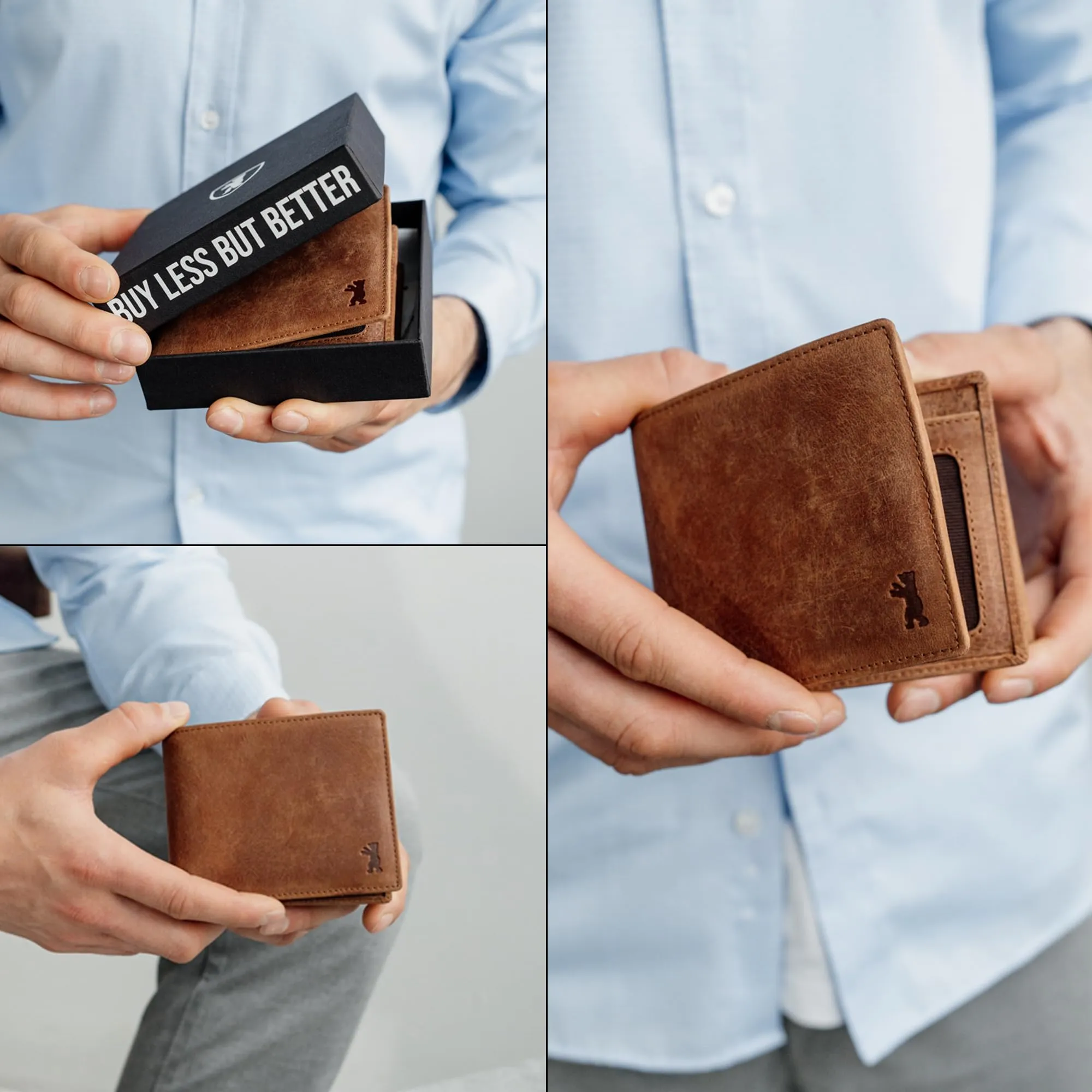 Berliner Bags Portafoglio Uomo con Portamonete e Porta Carte in Pelle RFID - immagine 5