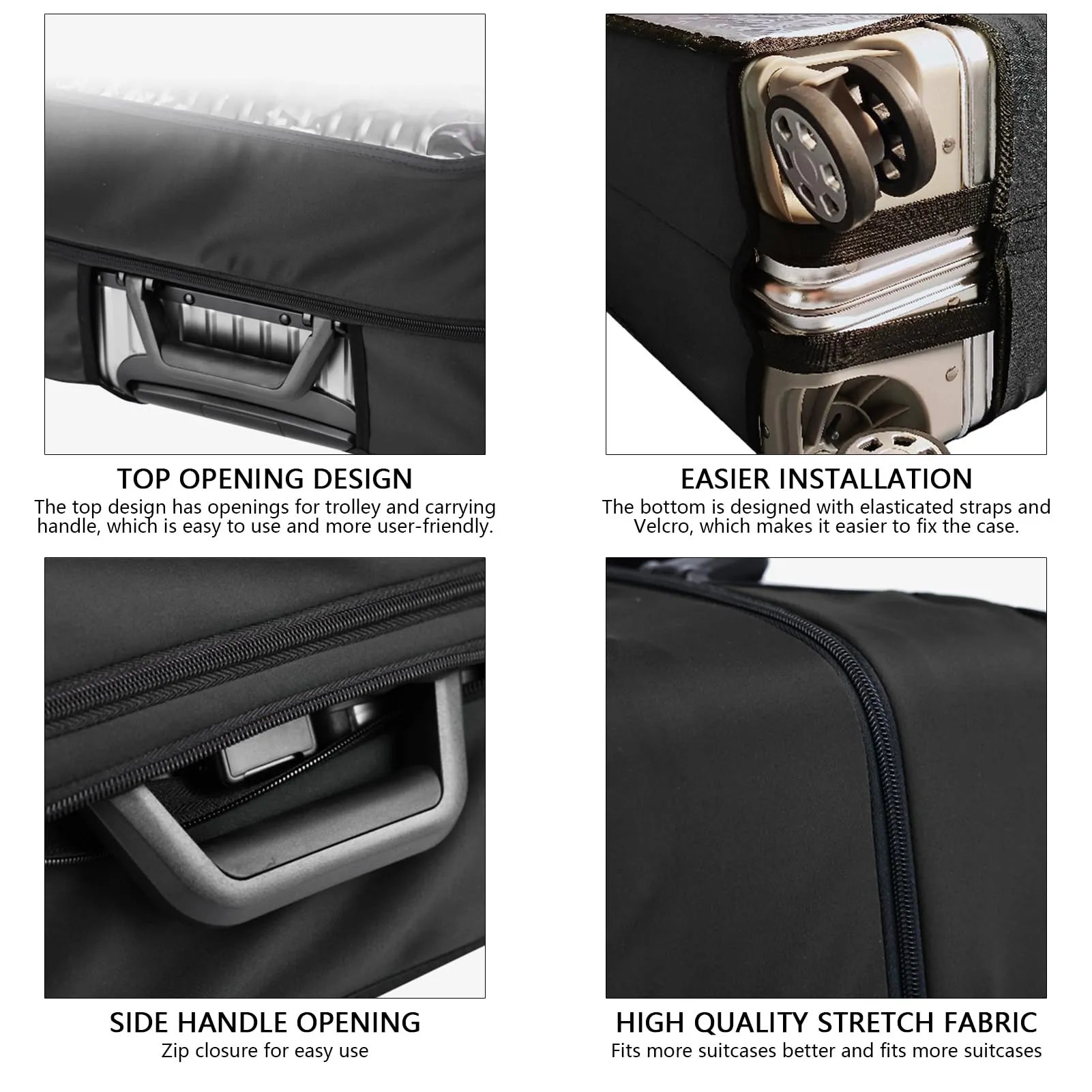 Veki Custodia Protettiva Valigia da Viaggio, Coprivaligia Trasparente, Anti-Polvere Copertura, Copri Valigia Impermeabile, Antigraffio Protettore di Bagagli Luggage Cover (Rosso, 30 Pollici) - immagine 5