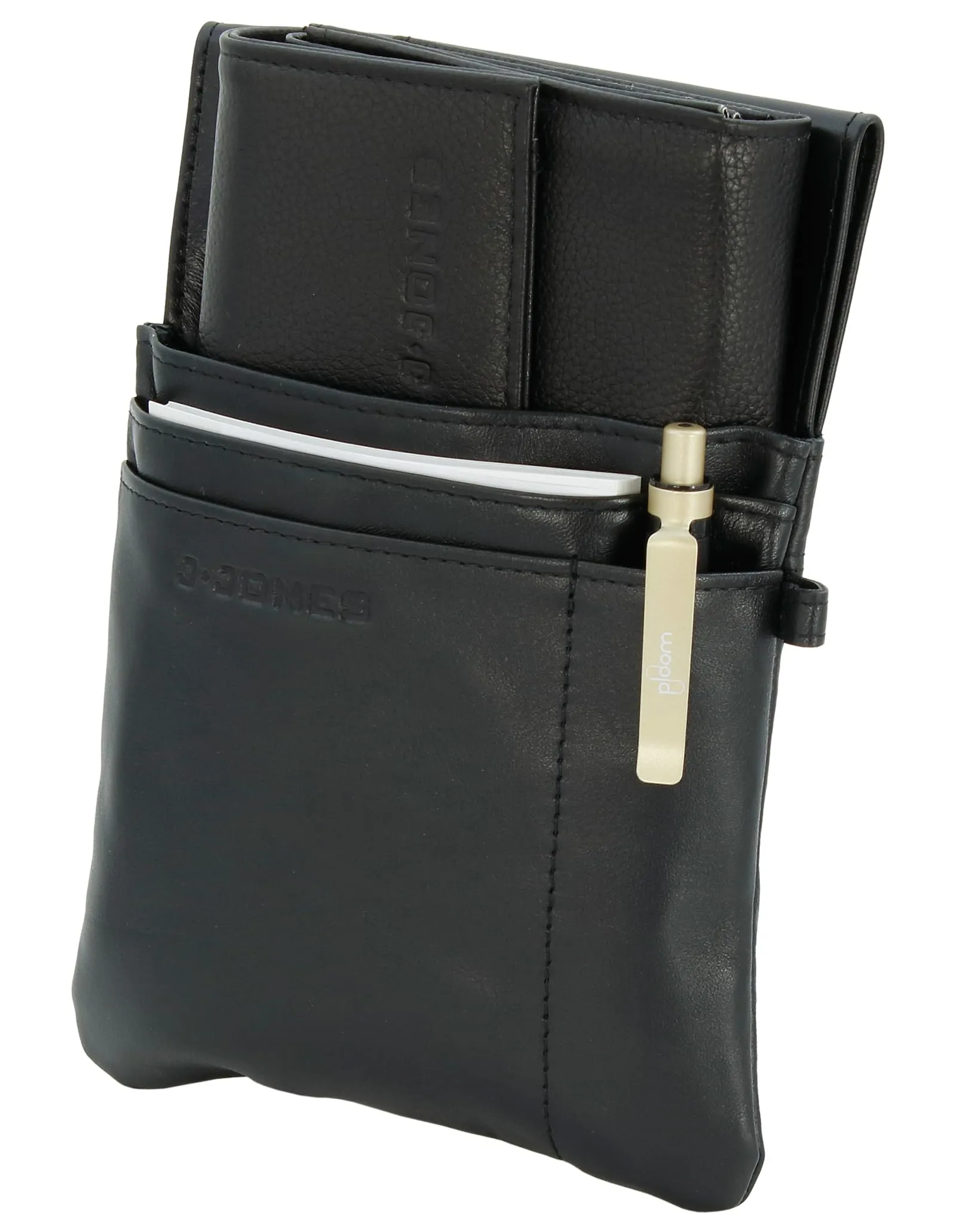 J.JONES - Set 2 Pezzi Portafoglio Cameriere in Pelle con Custodia Cintura - immagine 6