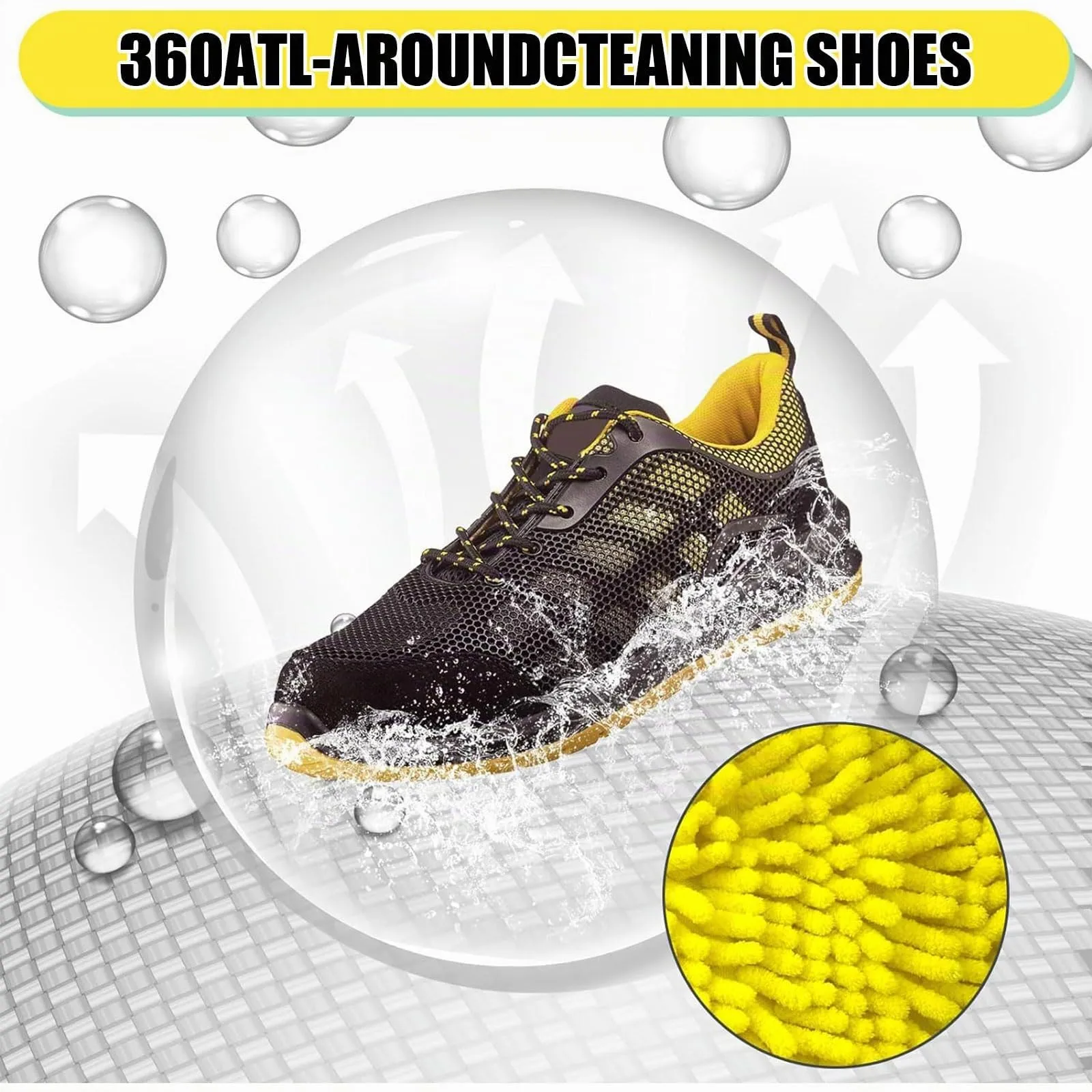 Sacchetto Di Lavaggio Per Scarpe, Sacchetto Per Scarpe, Con Cerniera, Riutilizzabile - immagine 4