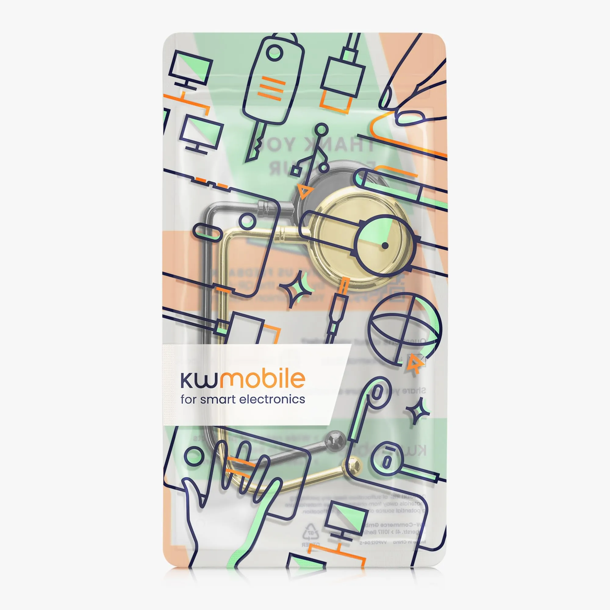 kwmobile 2x Gancio Borsa da Tavolo - Appendi Borsa in Alluminio Antiscivolo Antigraffio - Set Appendiborsa per Tavoli e Scrivanie max. 3kg - ardesia scuro/oro - immagine 6