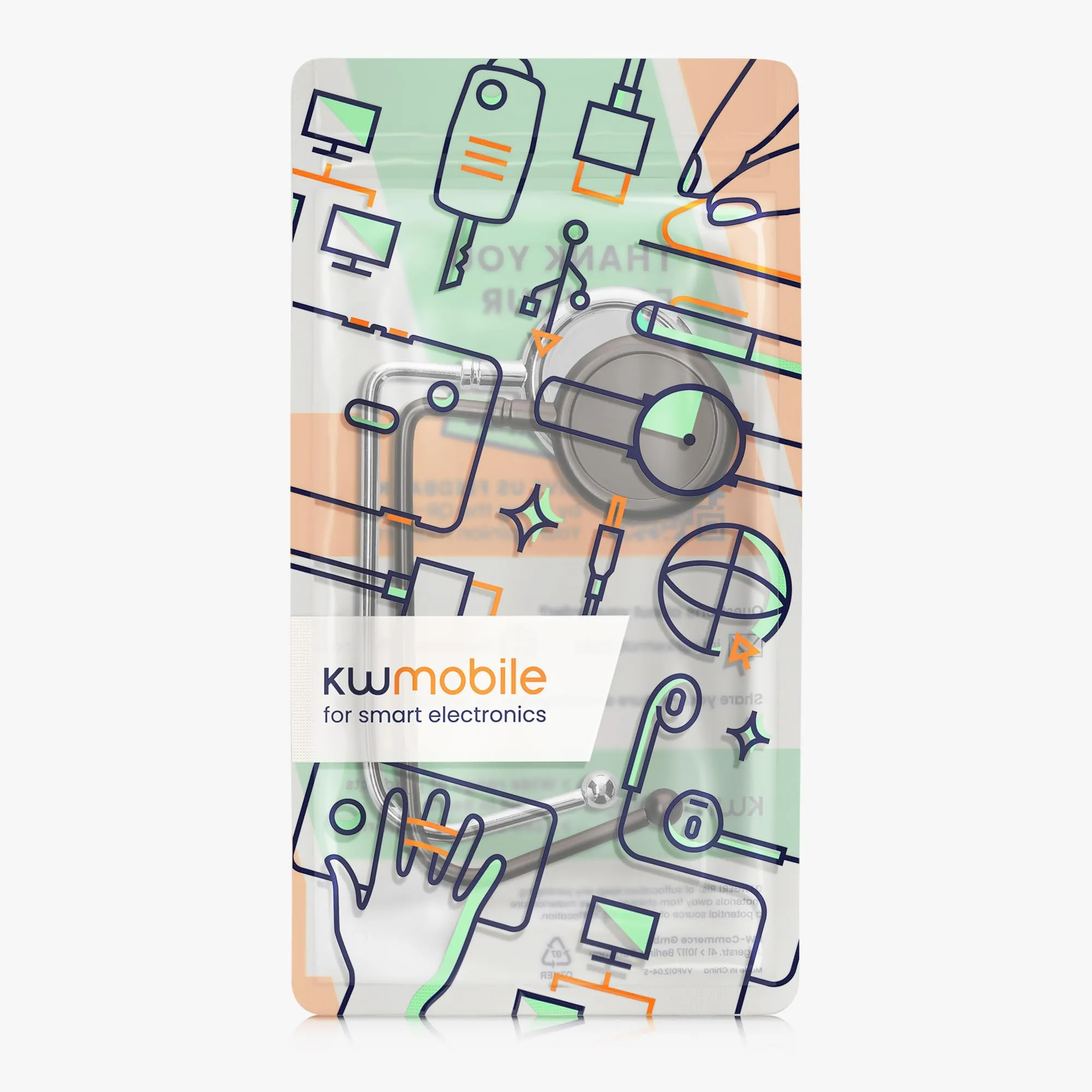 kwmobile 2x Gancio Borsa da Tavolo - Appendi Borsa in Alluminio Antiscivolo Antigraffio - Set Appendiborsa per Tavoli e Scrivanie max. 3kg - argento/nero matt - immagine 6