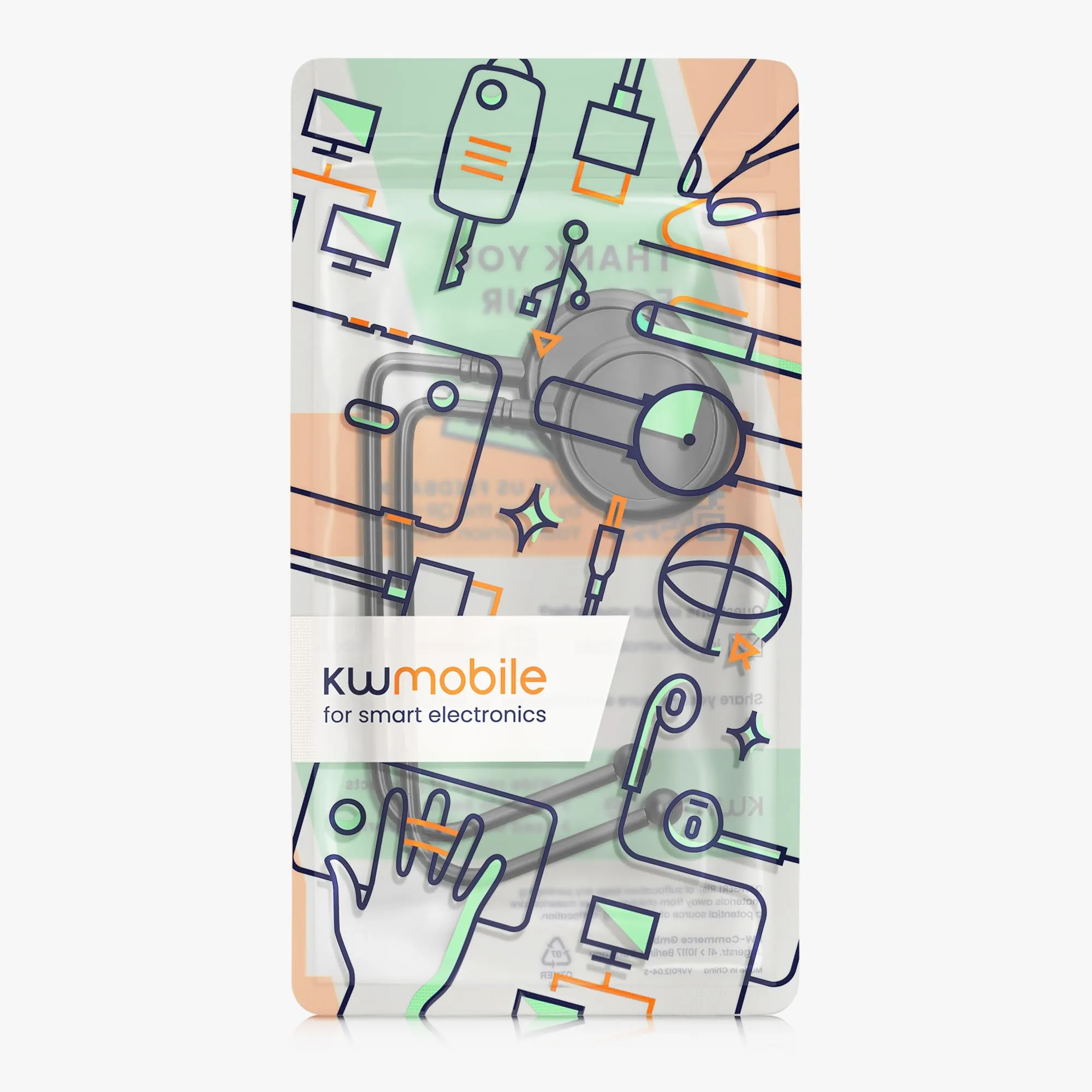 kwmobile 2x Gancio Borsa da Tavolo - Appendi Borsa in Alluminio Antiscivolo Antigraffio - Set Appendiborsa per Tavoli e Scrivanie max. 3kg - nero matt - immagine 6