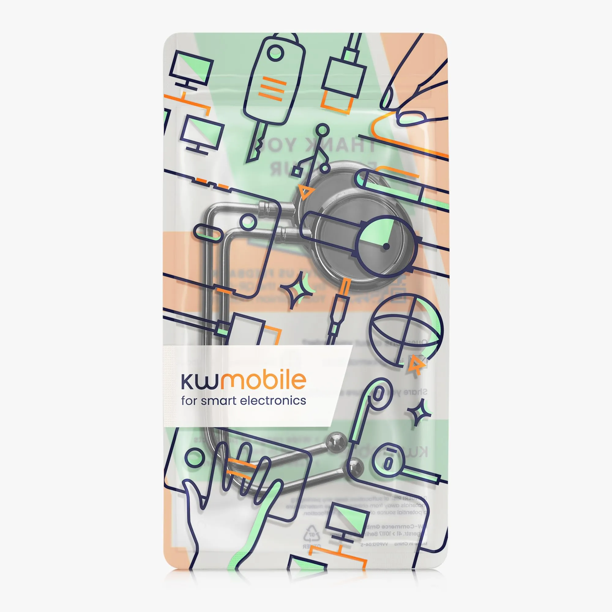 kwmobile 2x Gancio Borsa da Tavolo - Appendi Borsa in Alluminio Antiscivolo Antigraffio - Set Appendiborsa per Tavoli e Scrivanie max. 3kg - ardesia scuro - immagine 6