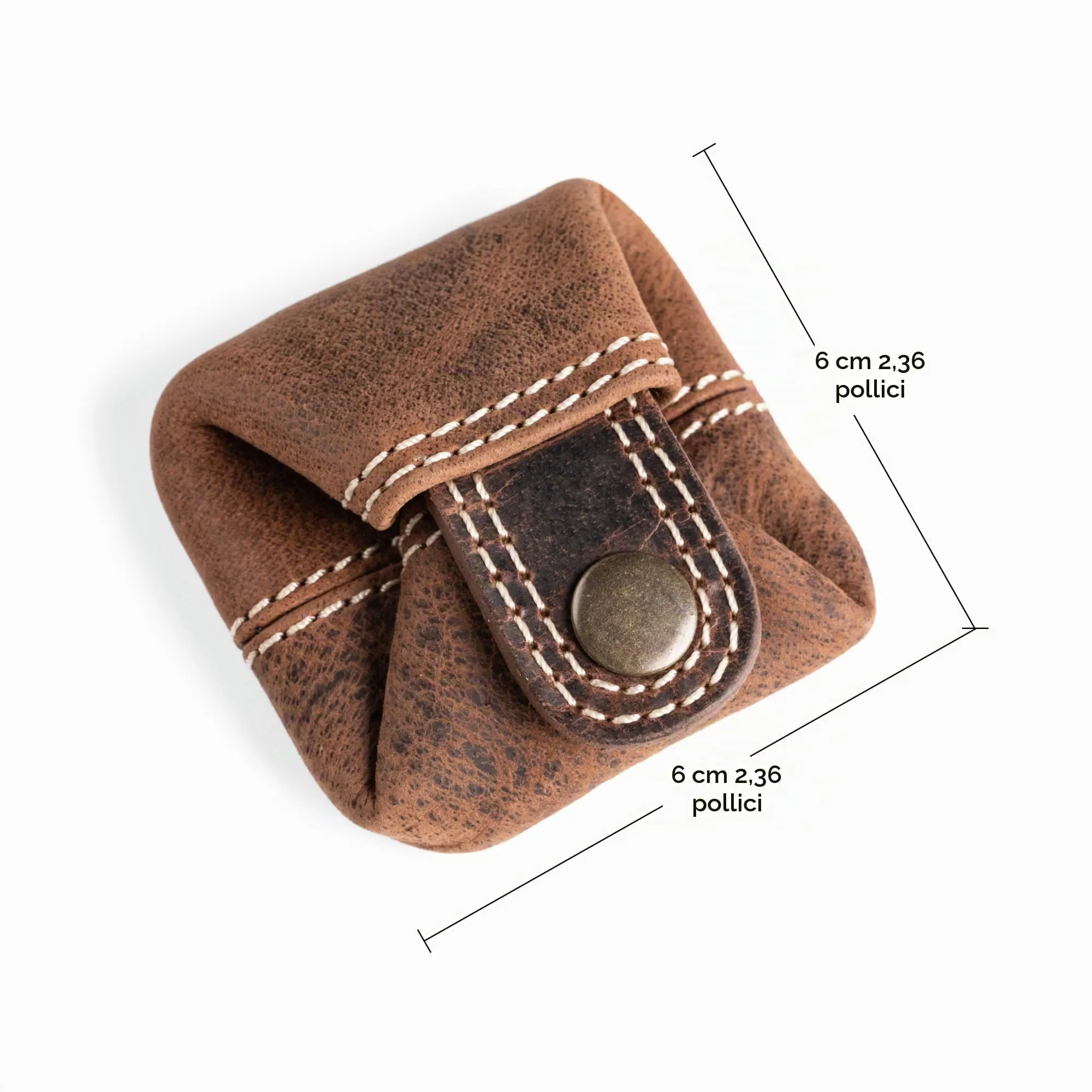 Berliner Bags Portamonete Lena S Mini con Chiusura a Bottone in Pelle - immagine 4