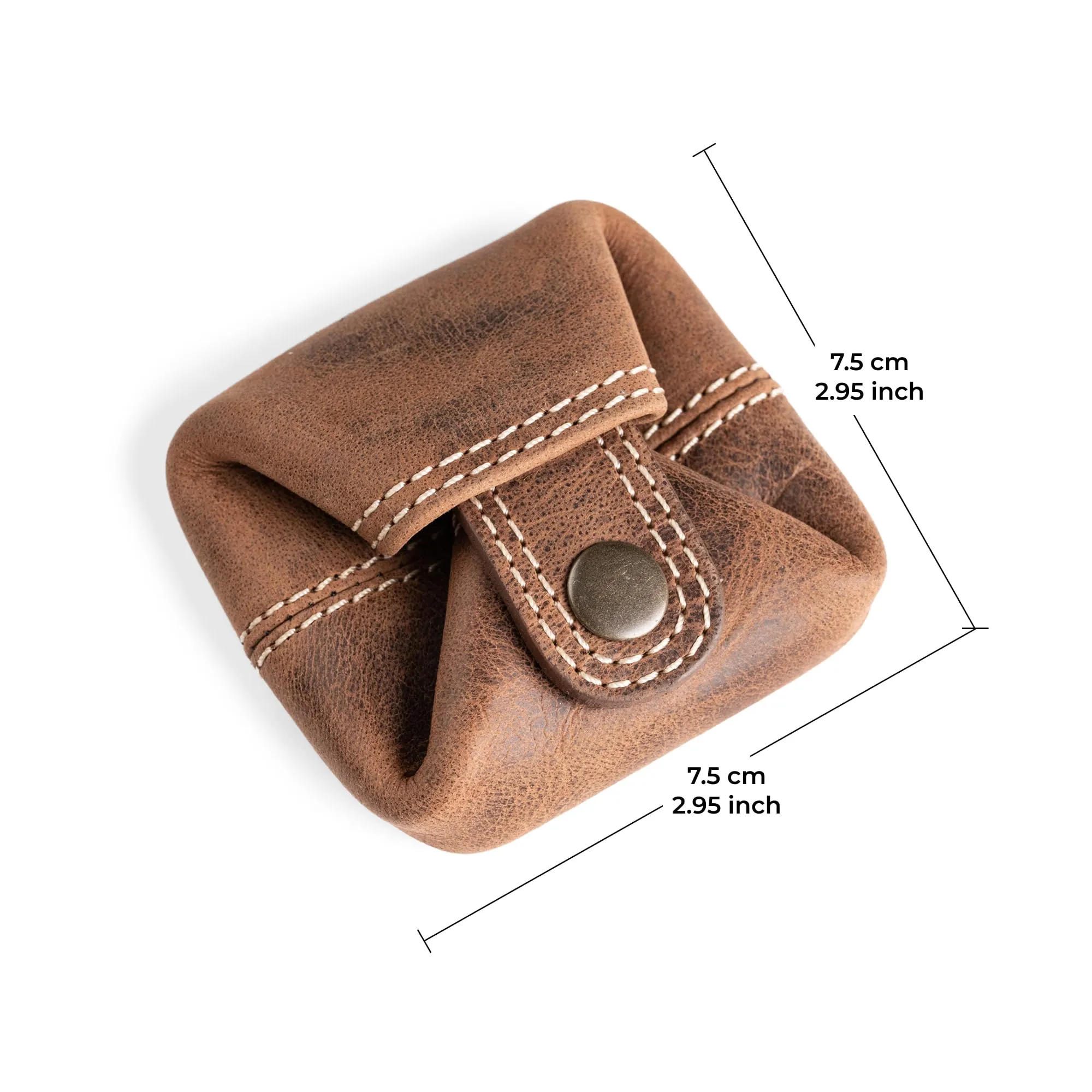 Berliner Bags Portamonete Lena Mini con Chiusura a Bottone in Vera Pelle - immagine 4