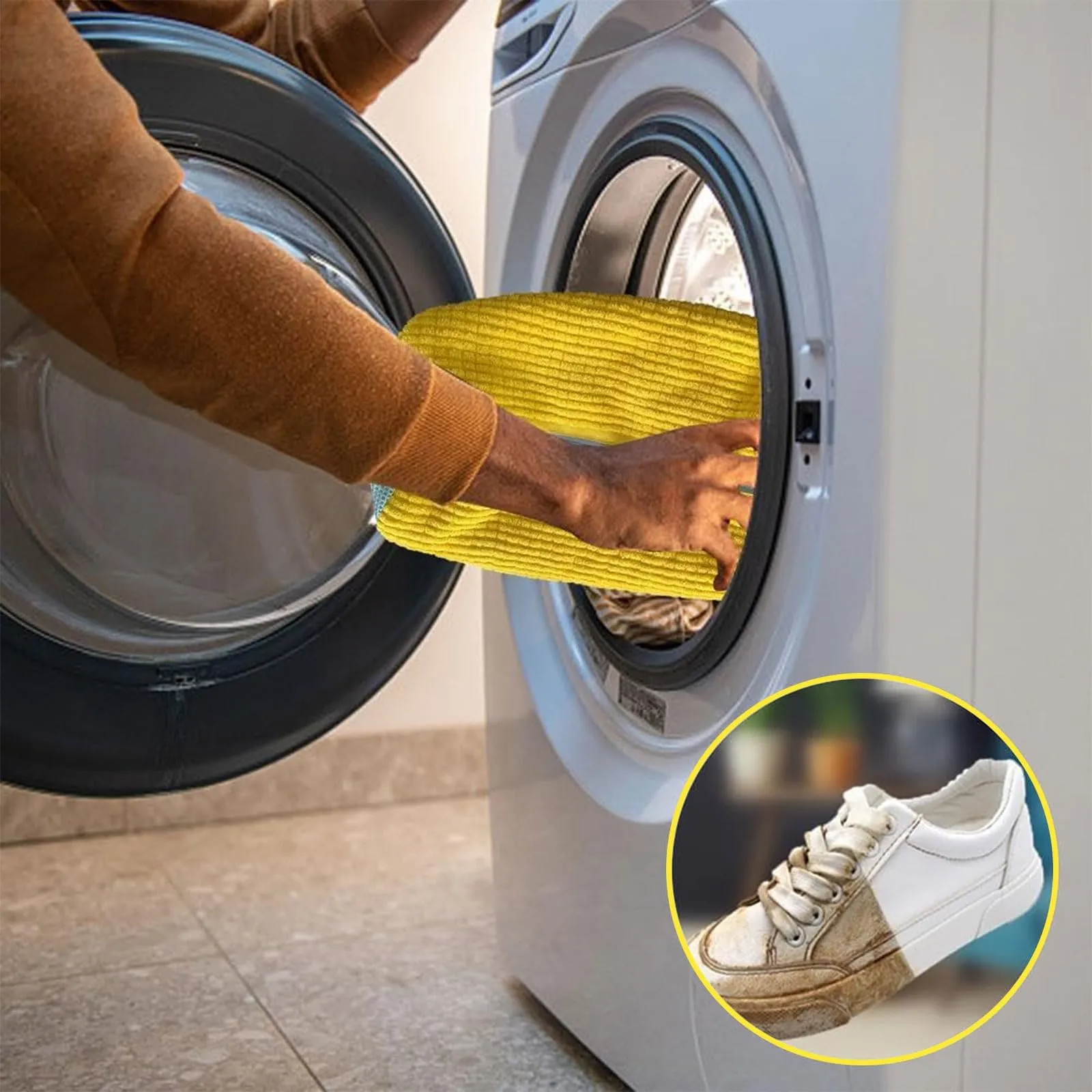 2 Pezzi di Sacchetti per Lavaggio Scarpe, Sacchetti per Lavatrice per Scarpe - immagine 5