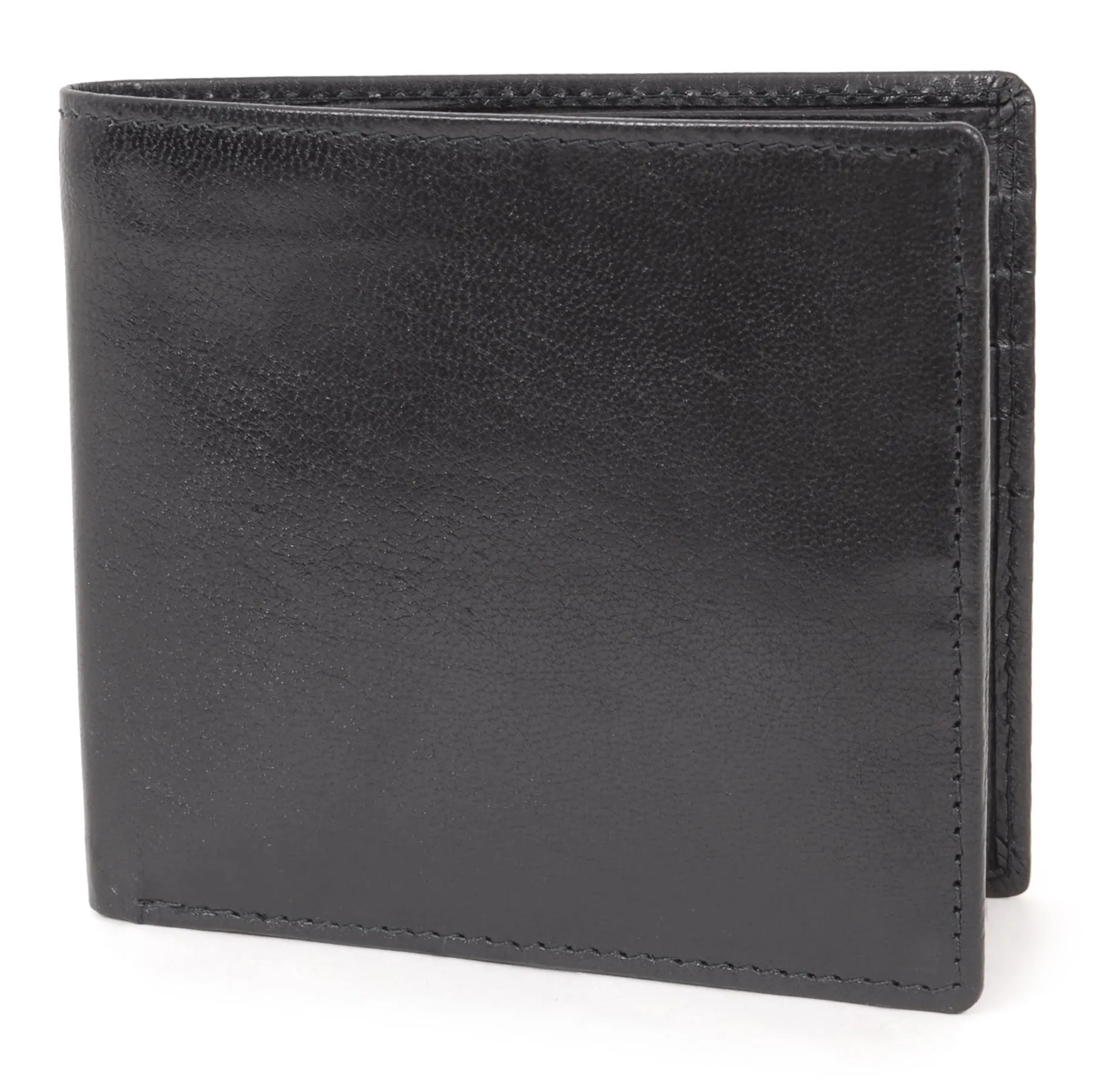 Bucklestone - Portafoglio Uomo Piccolo Slim in Pelle - Porta Carte di Credito a Due Pieghe - Protezione RFID - con Scatola Regalo - Oxford - Nero - immagine 1