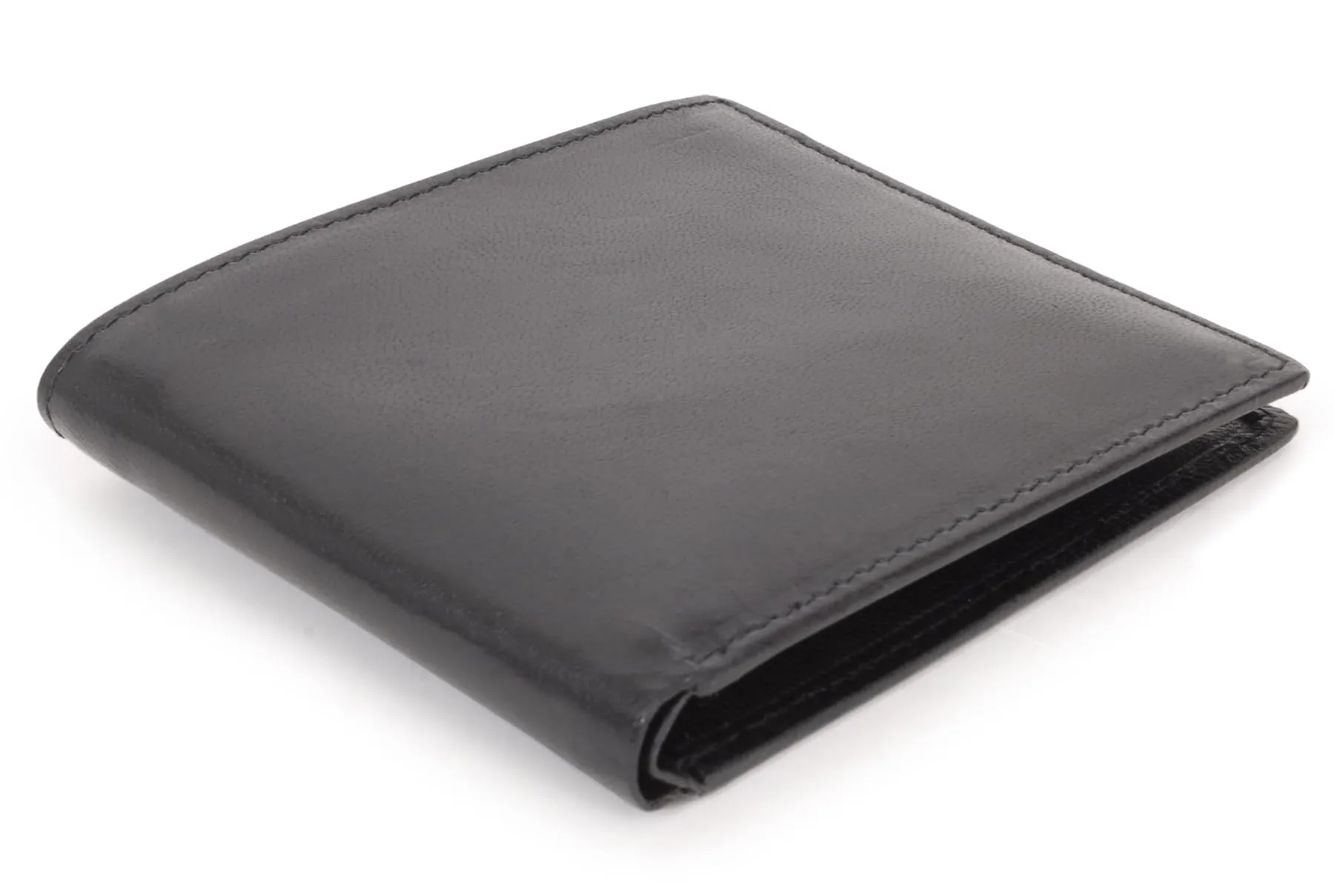 Bucklestone - Portafoglio Uomo Piccolo Slim in Pelle - Porta Carte di Credito a Due Pieghe - Protezione RFID - con Scatola Regalo - Oxford - Nero - immagine 5