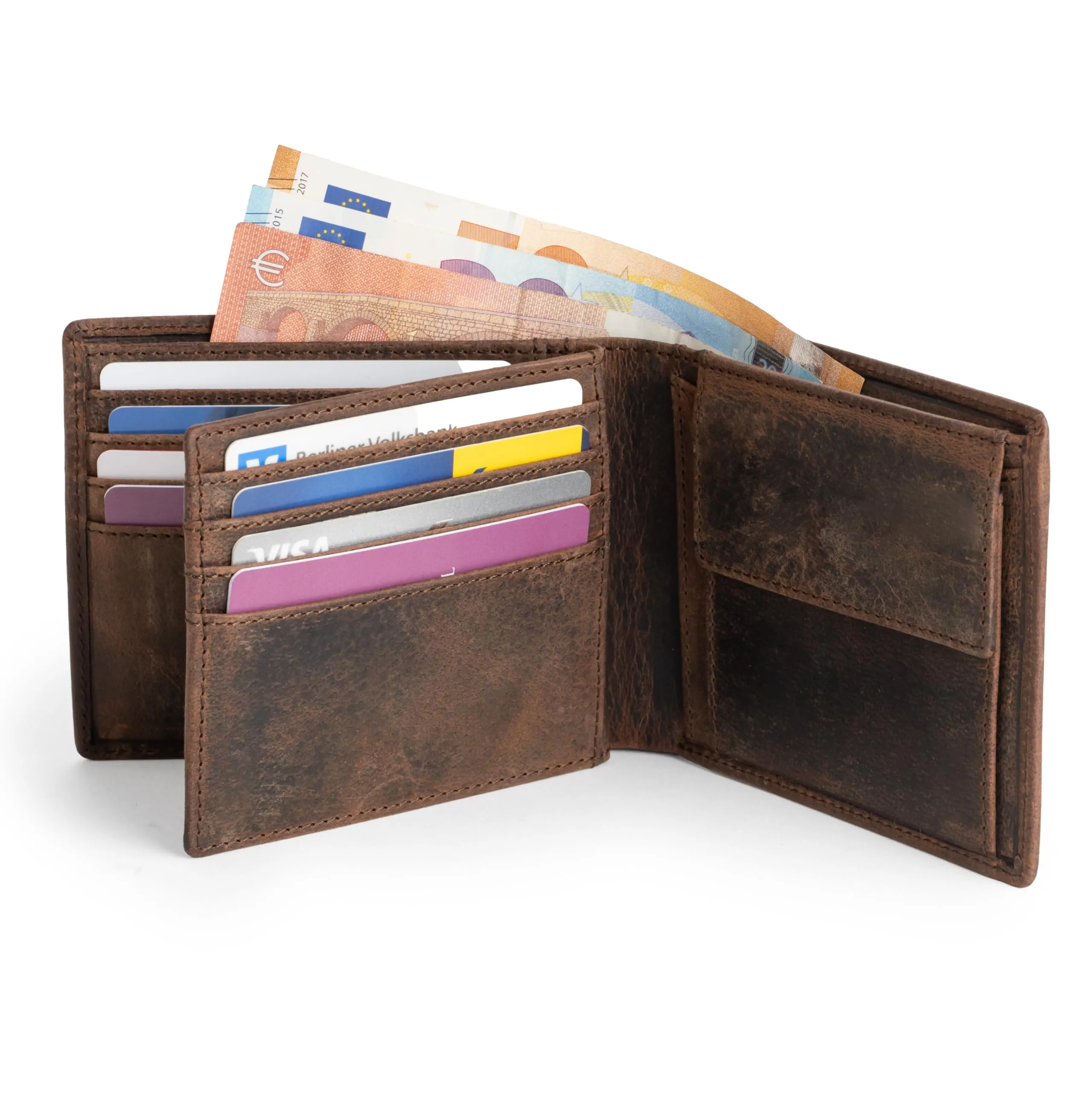 Berliner Bags Portafoglio Uomo con Portamonete e Porta Carte in Pelle RFID - immagine 4