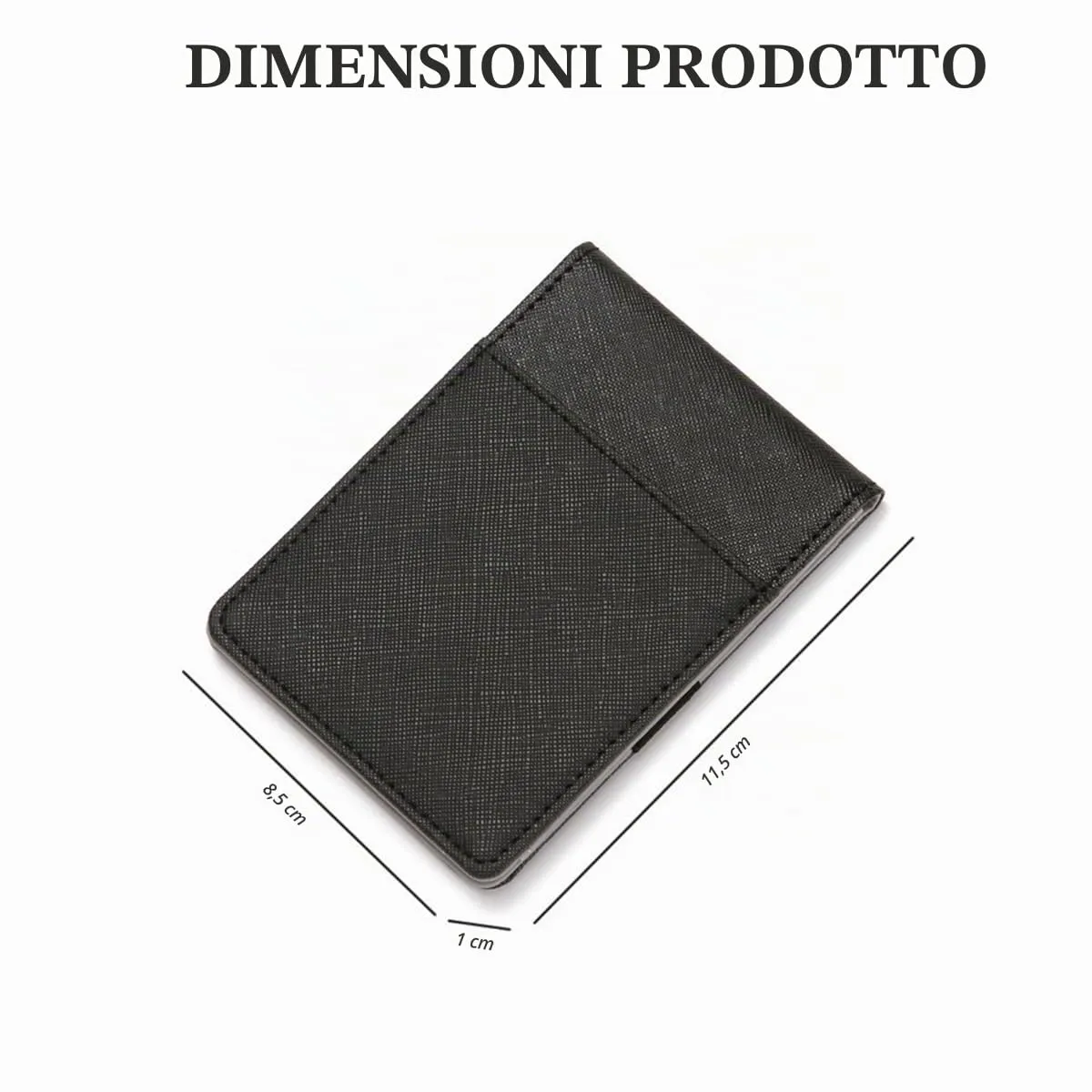RisePlus FermaSoldi，Porta Carte Credito da Uomo Donna，in Pelle Alta Qualità con Protezione RFID，Portafoglio Slim Bifold(Marrone) - immagine 3