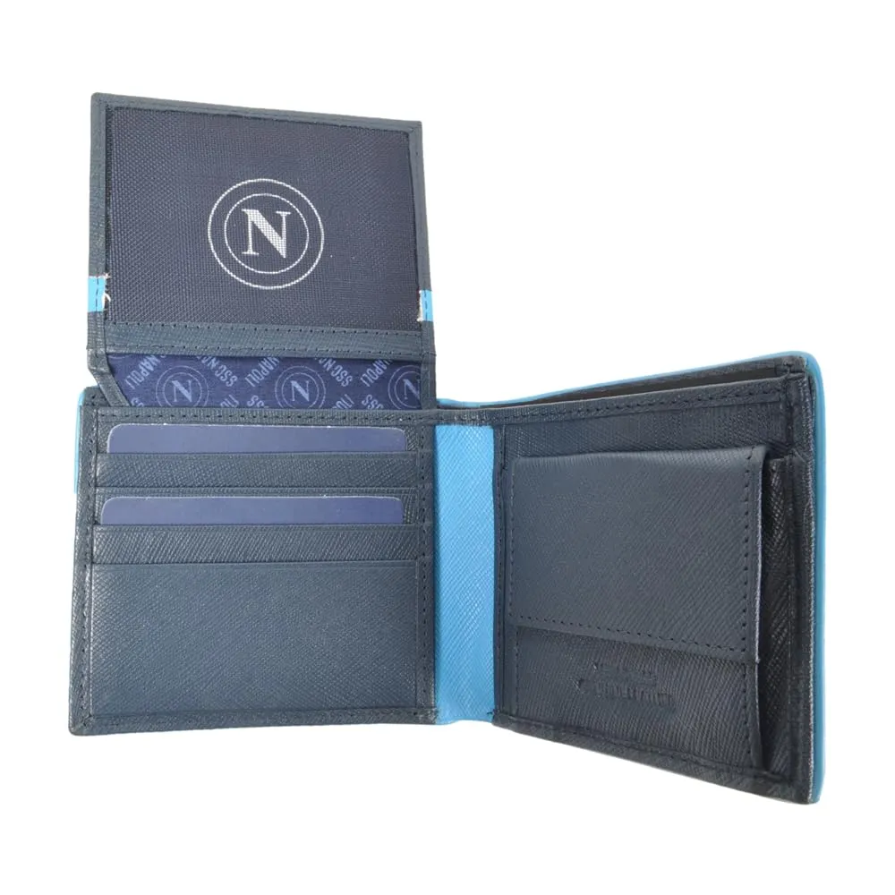 Enzo Castellano SSC NAPOLI Portafoglio Slim 100% Pelle 123604 - immagine 4