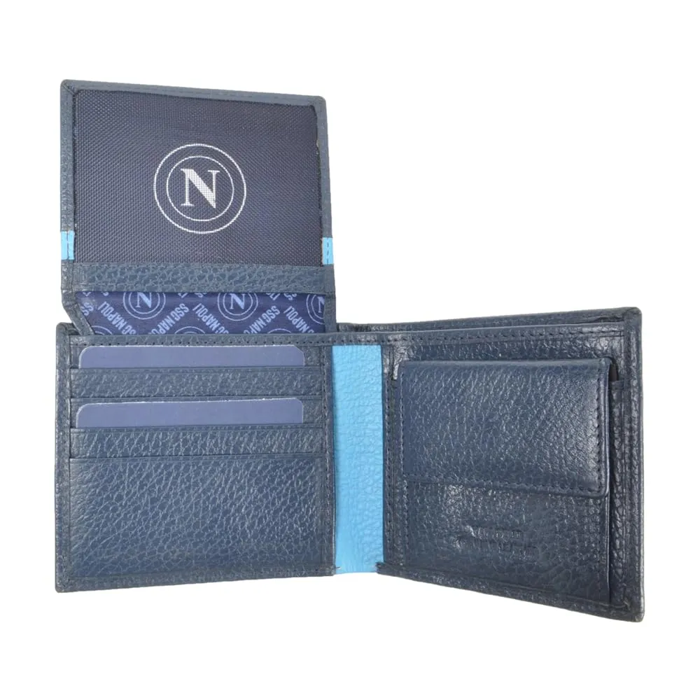 Enzo Castellano SSC NAPOLI Portafoglio Slim 100% Pelle 123607 - immagine 4