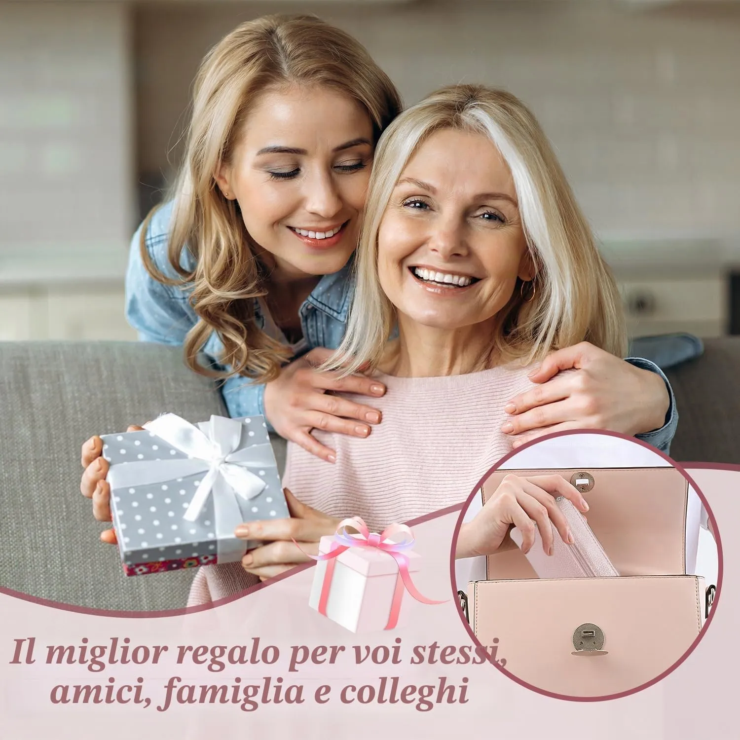 2 pezzi Portamonete, Portamonete con cerniera Donna Portachiavi Piccolo Portamonete Ragazza Ragazzi Portamonete Portatile Mini Portamonete per Donna Uomo (Nero+Rosa) - immagine 6